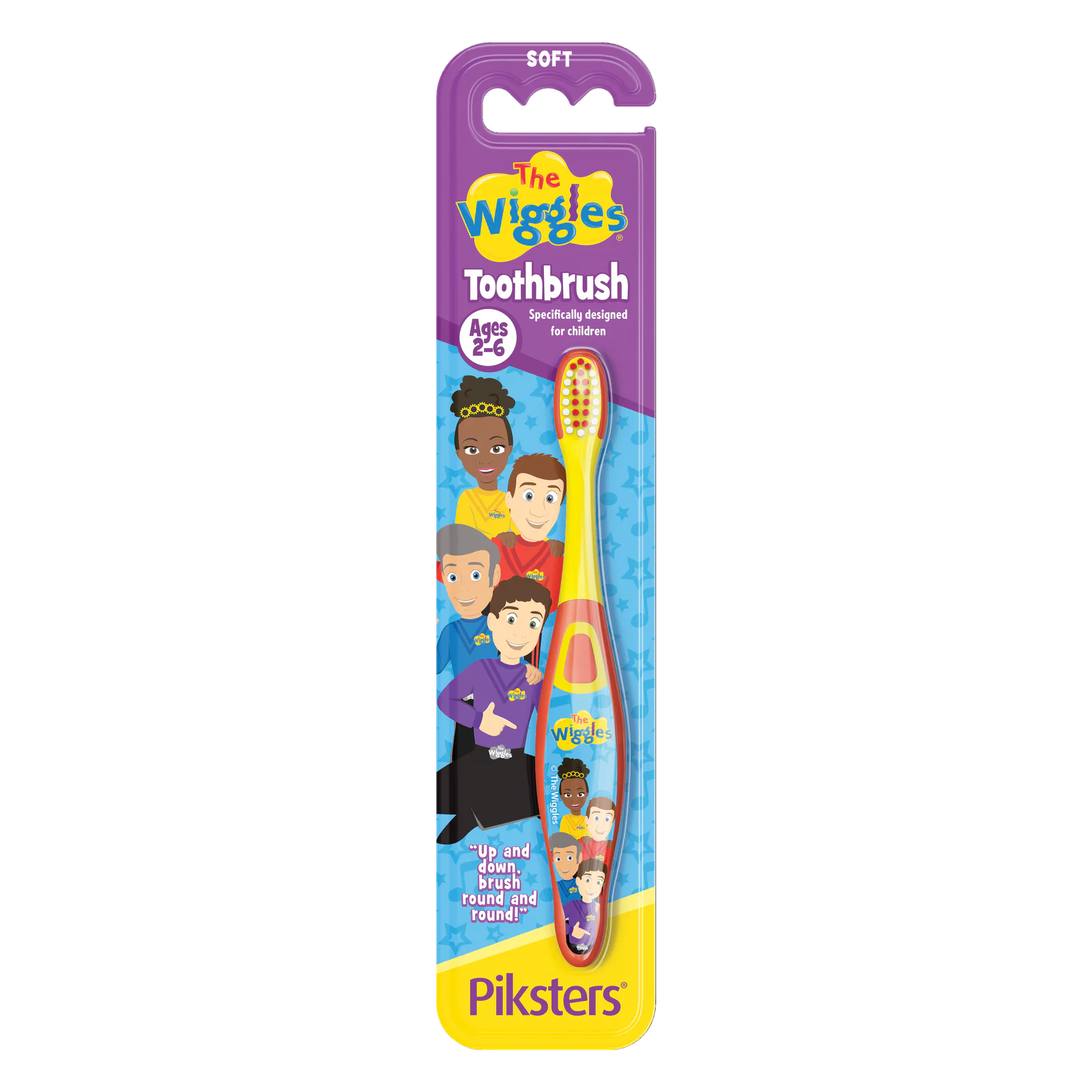 Piksters The Wiggles Toothbrush Soft 2-6 Years 1 Pack