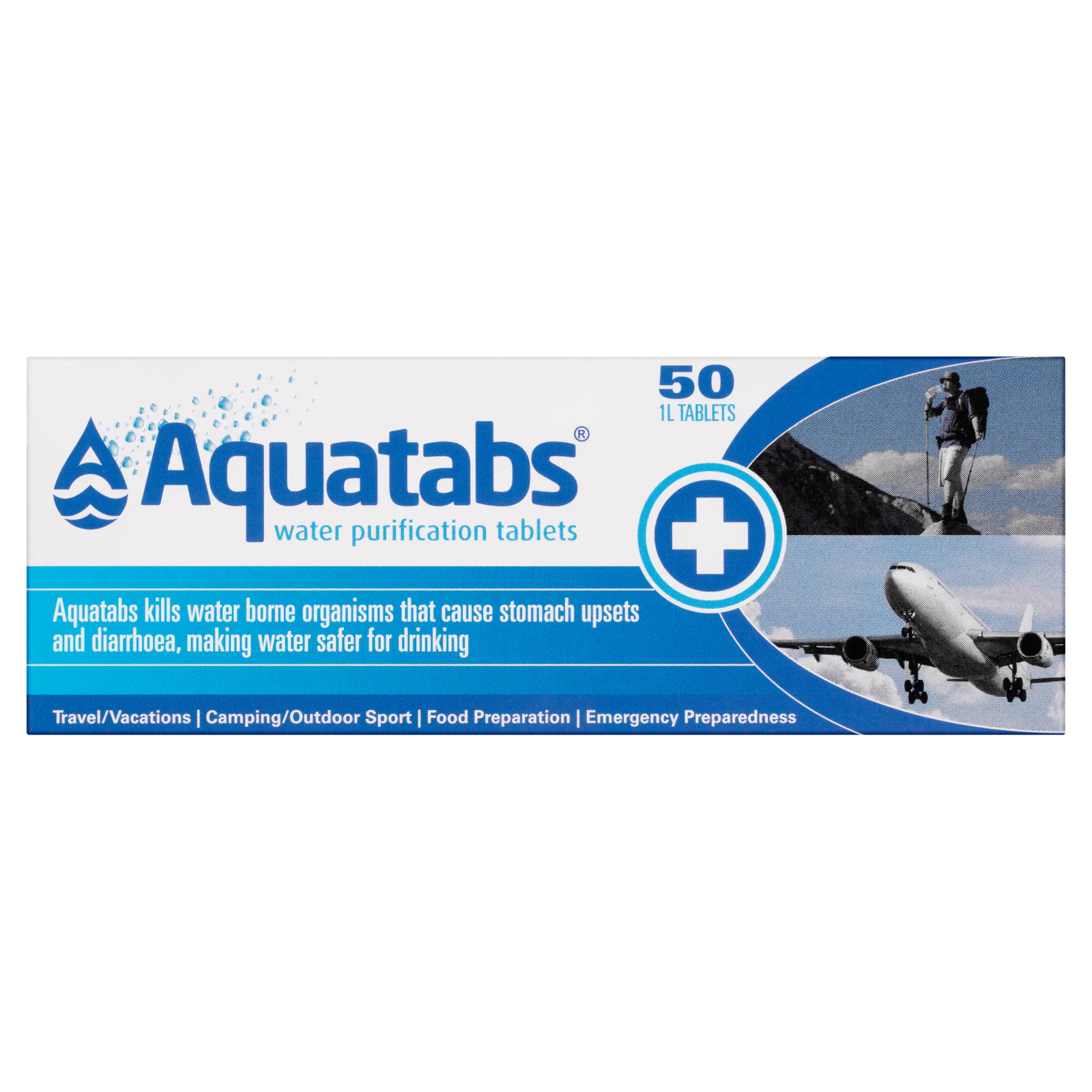 Aquatabs Water Purification Tablets 50 Pack