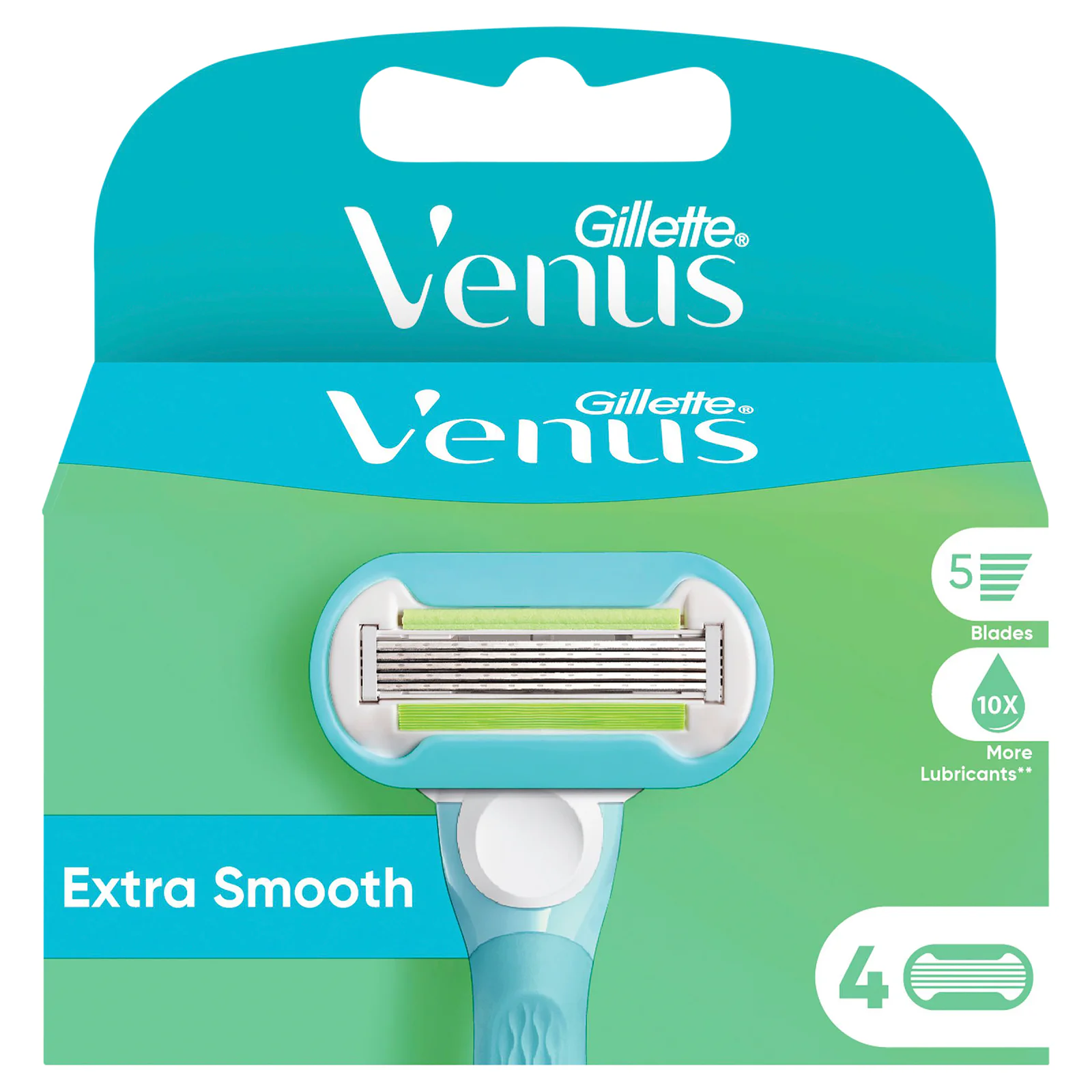 Gillette Venus Extra Smooth Women's Razor Blade Refills 4 pack