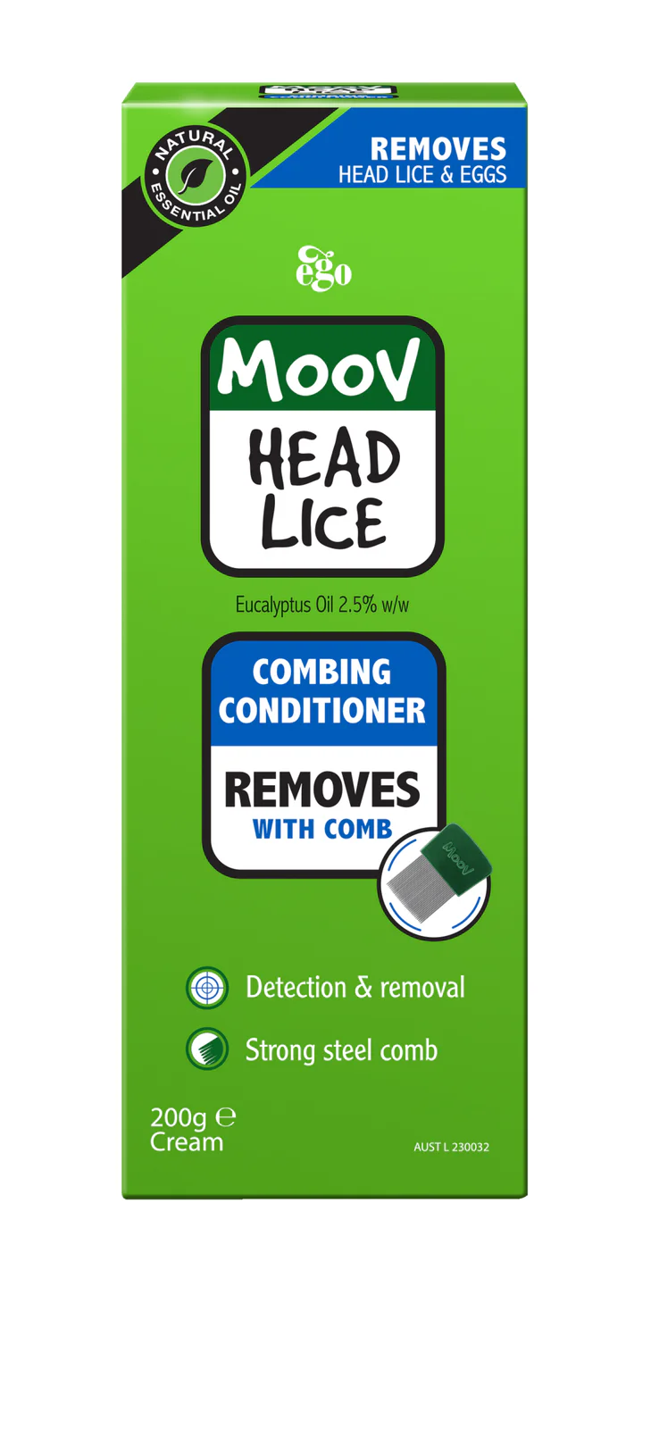 Ego Moov Head Lice Combing Conditioner 200ml