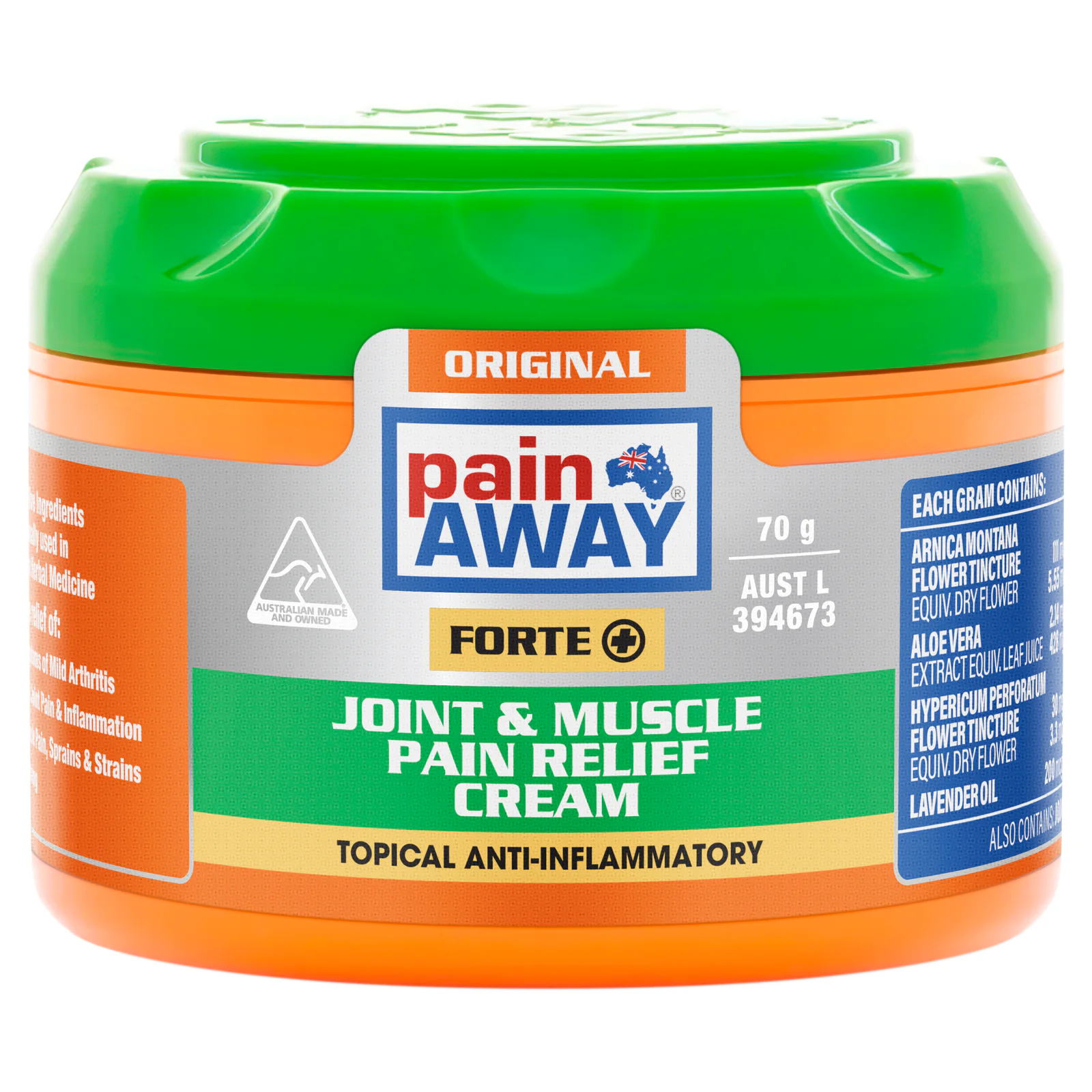 Pain Away Forte+ Joint & Muscle Pain Relief Cream 70g