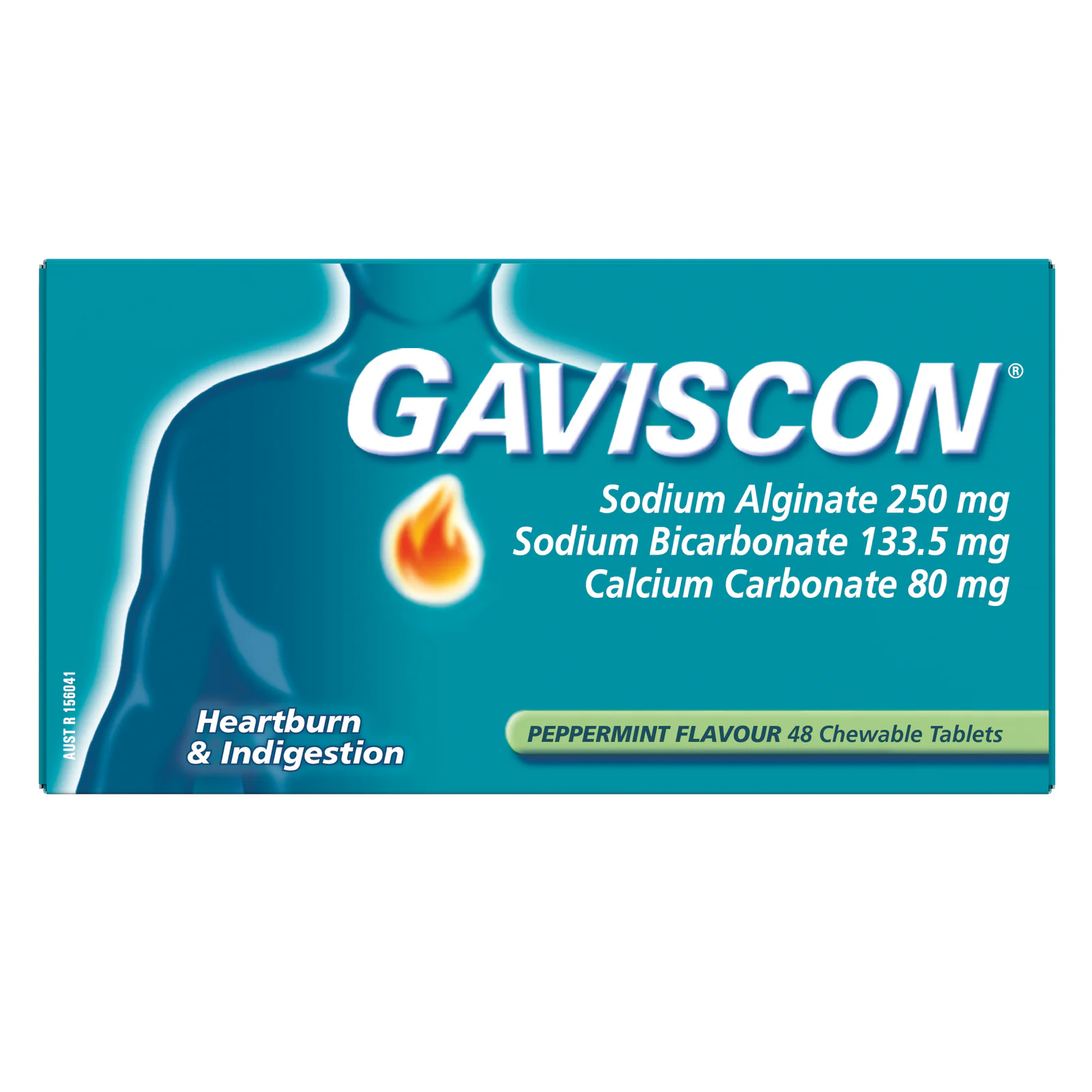 Gaviscon Peppermint 48 chewable tablets