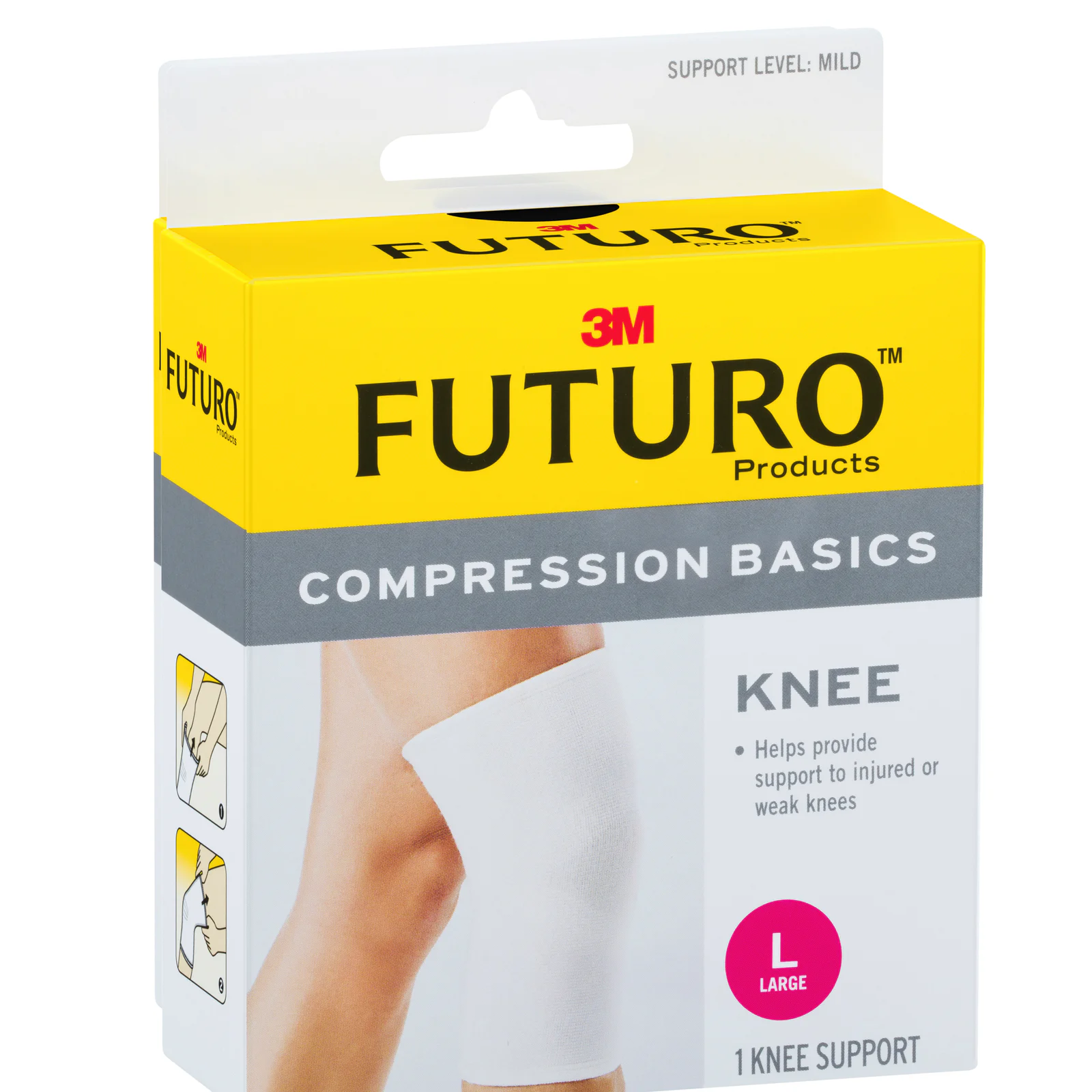 Futuro Compression Basics Elastic Knee Support Large 1 each