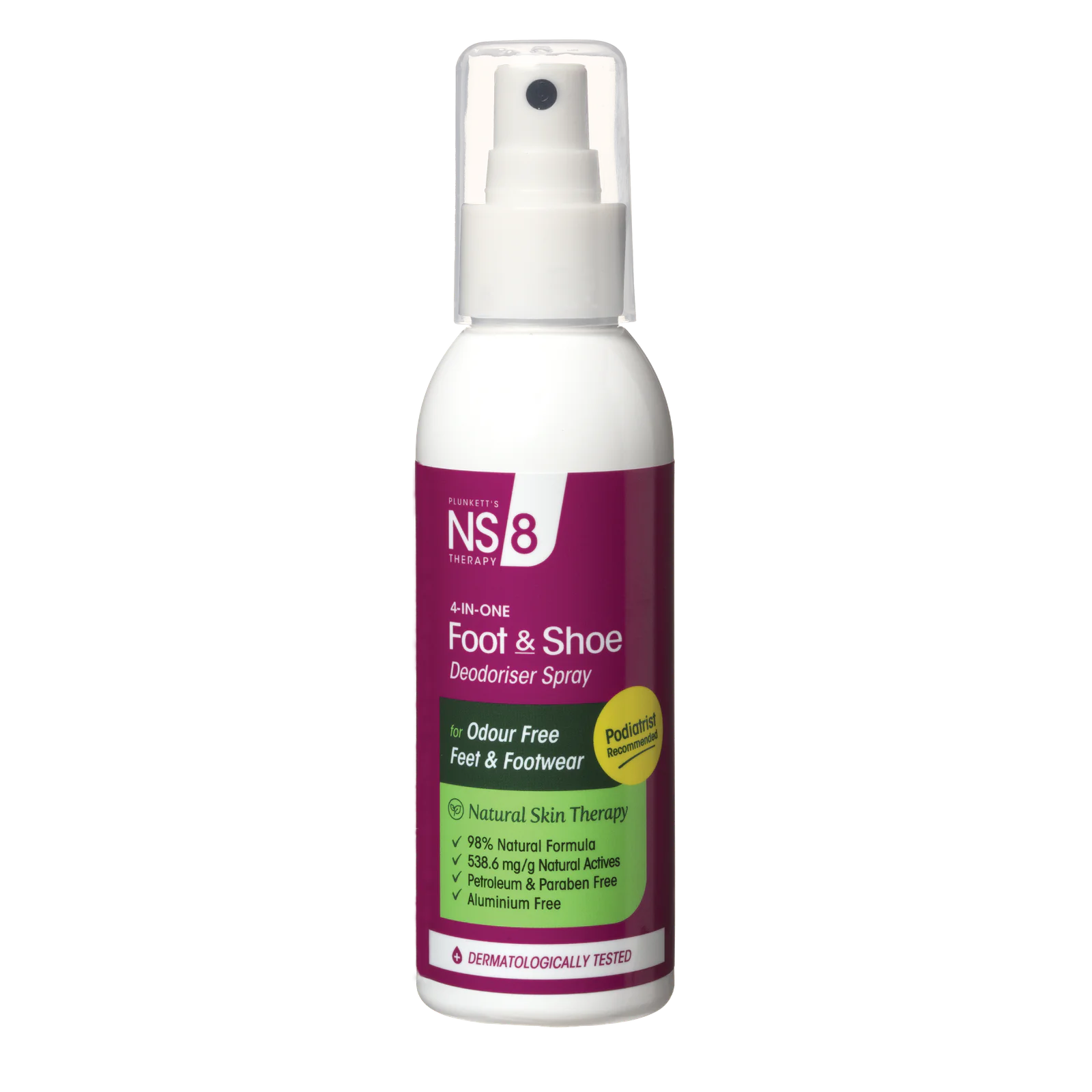 Plunkett's NS 8 Deo Foot and Shoe Spray 100mL