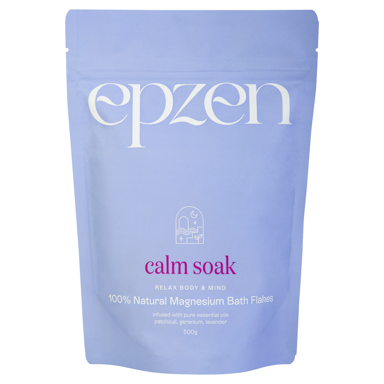 EpZen Calm Soak Magnesium Bath Flakes 500g