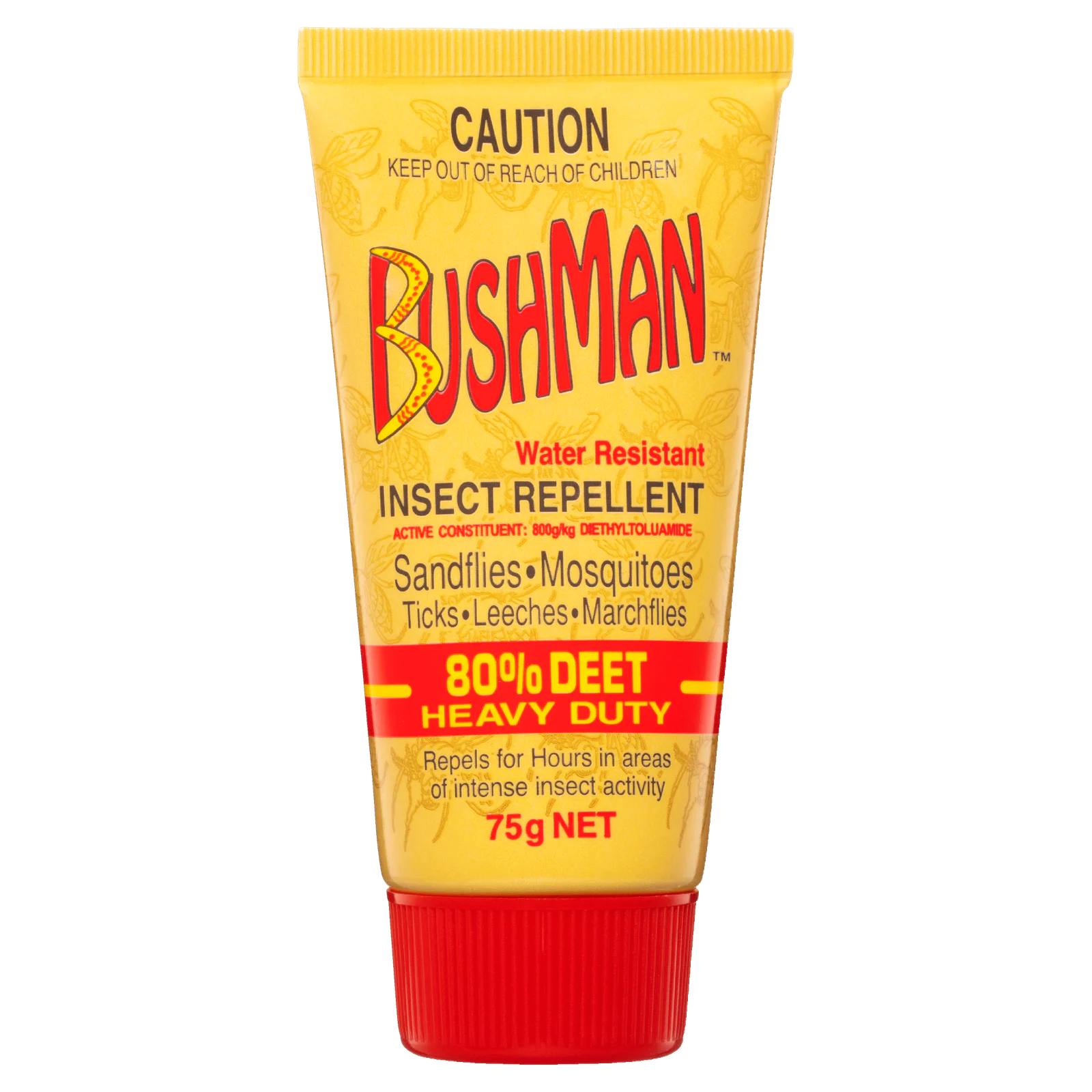 Bushman Ultra Heavy Duty 80% DEET Insect Repellent Gel 75g