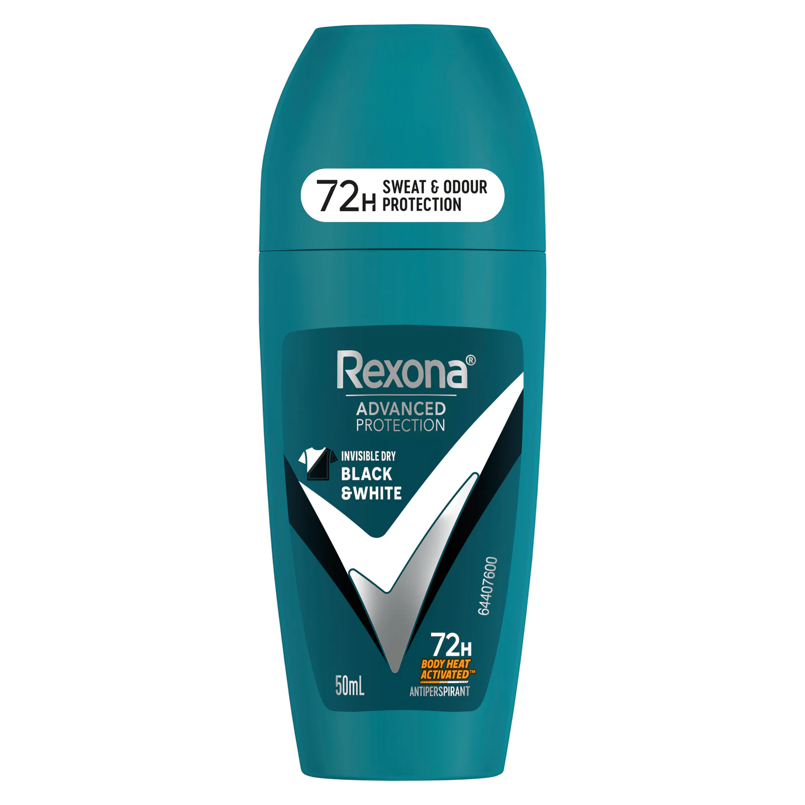 Rexona Men Advanced Protection Antiperspirant Roll On Invisible Dry Black & White 50ml