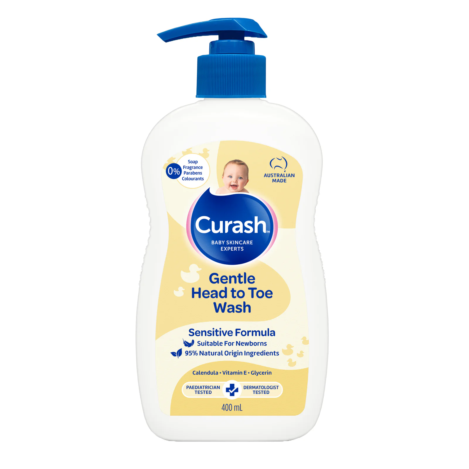 Curash Gentle Head to Toe Wash 400ml