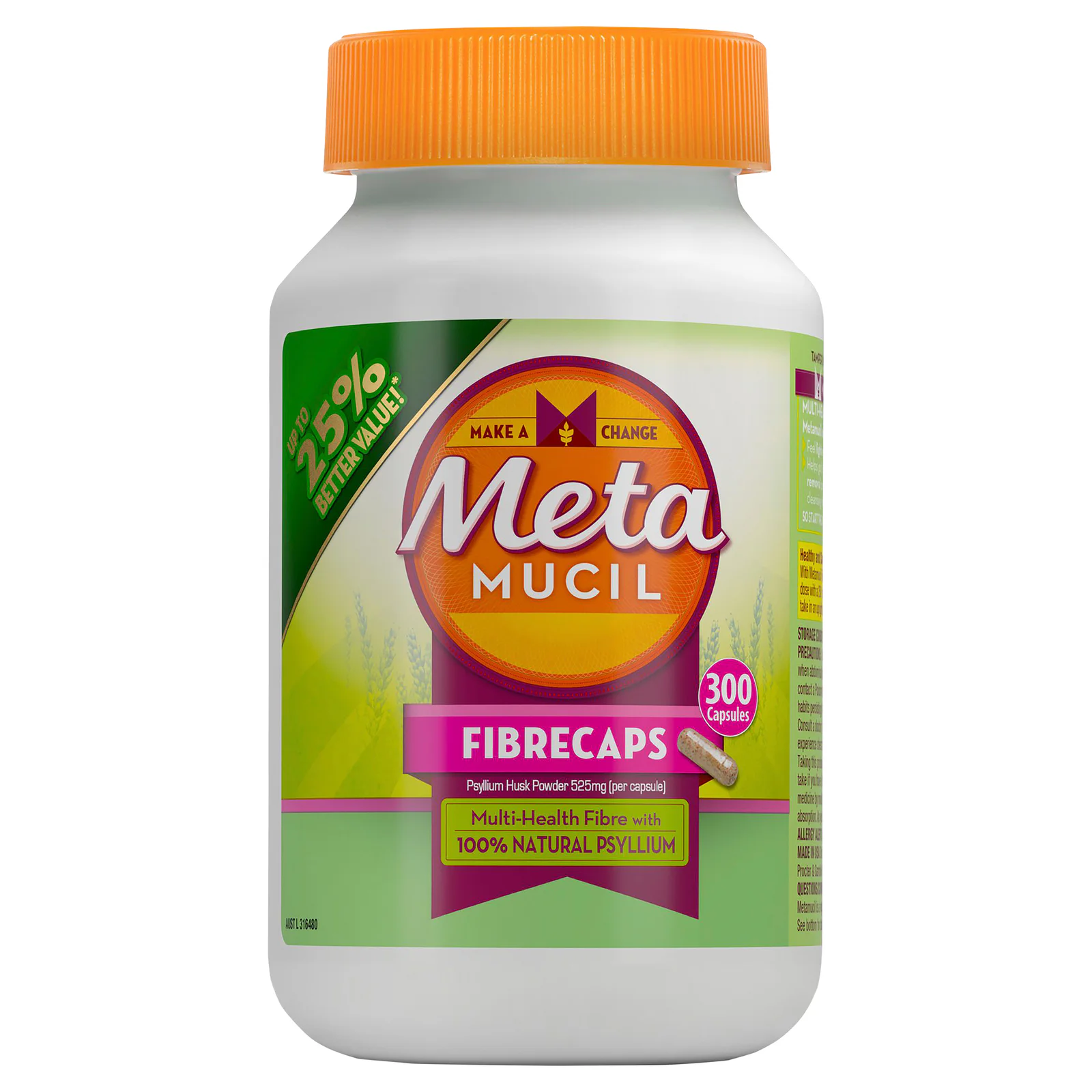 Metamucil Daily Fibre Supplement 300 capsules