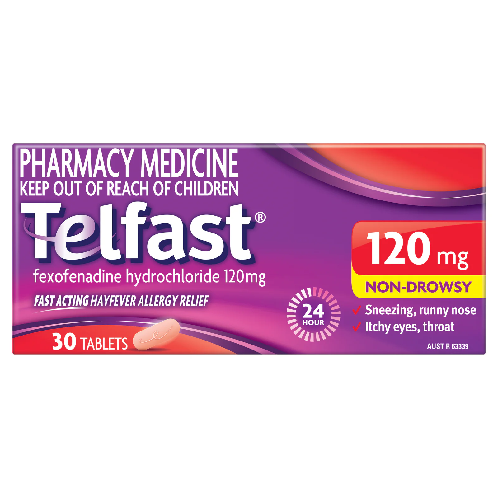 Telfast 120mg - 30 tablets