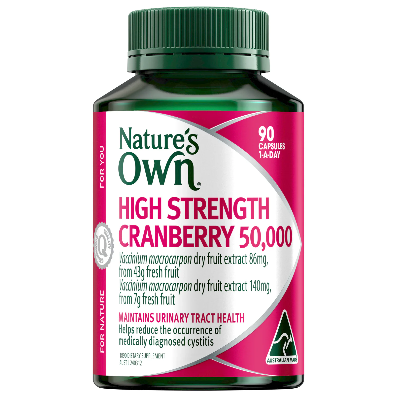 Nature's Own Cranberry 50,000mg - 90 capsules