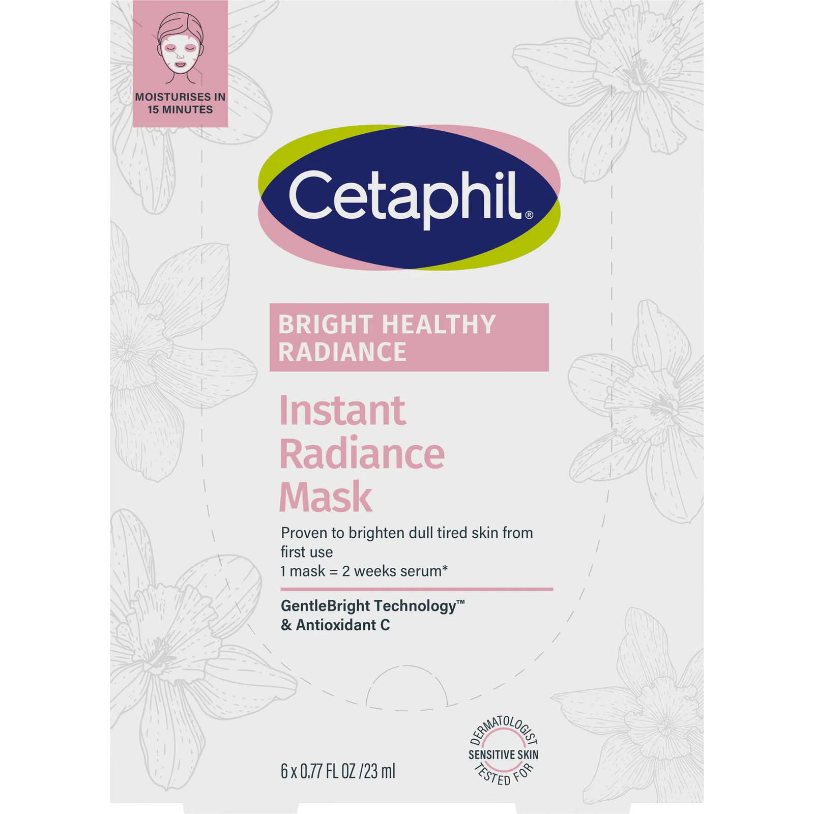 Cetaphil BHR Inst Rdnce Mask 6Pk