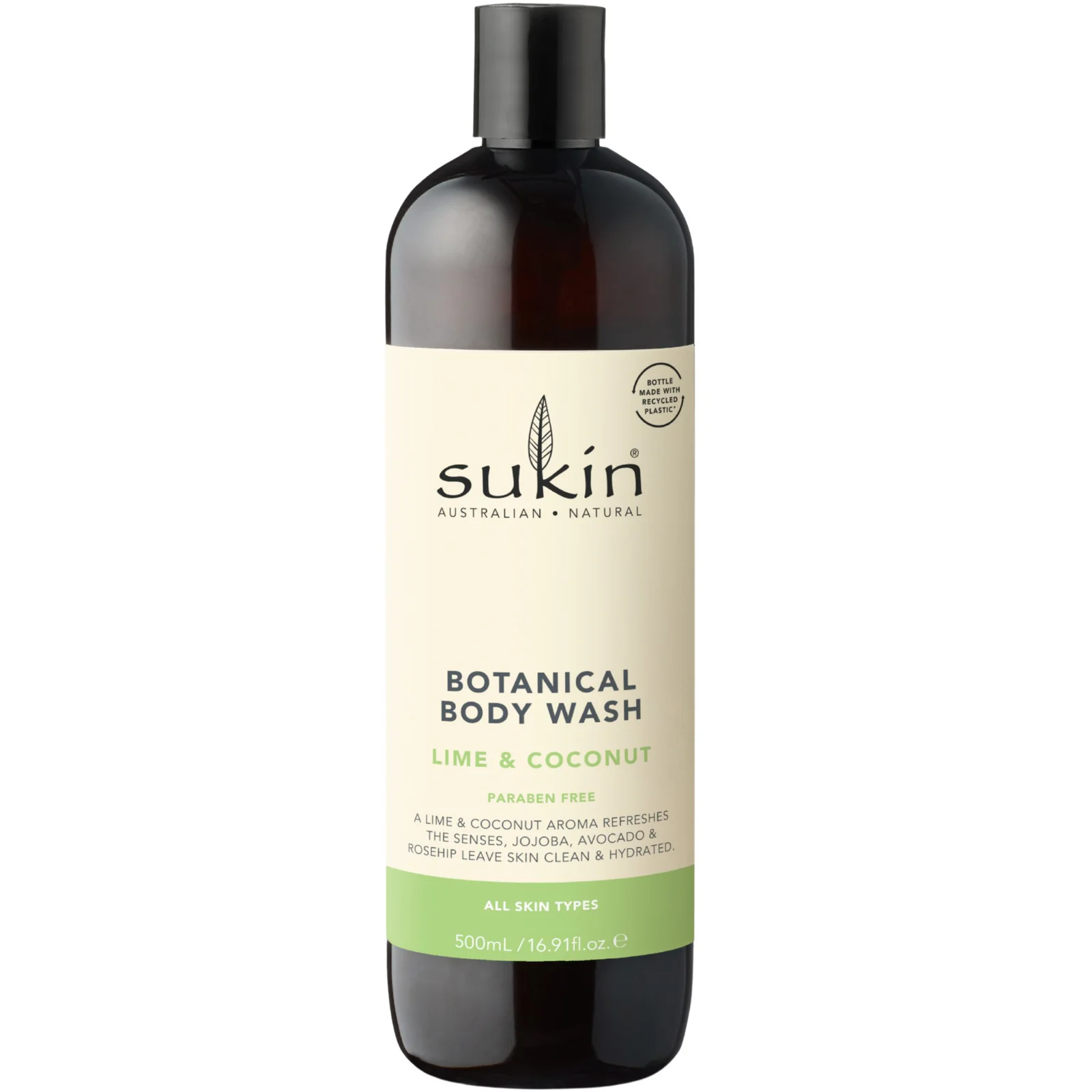 Sukin Botanical Body Wash Coconut & Lime 500ml