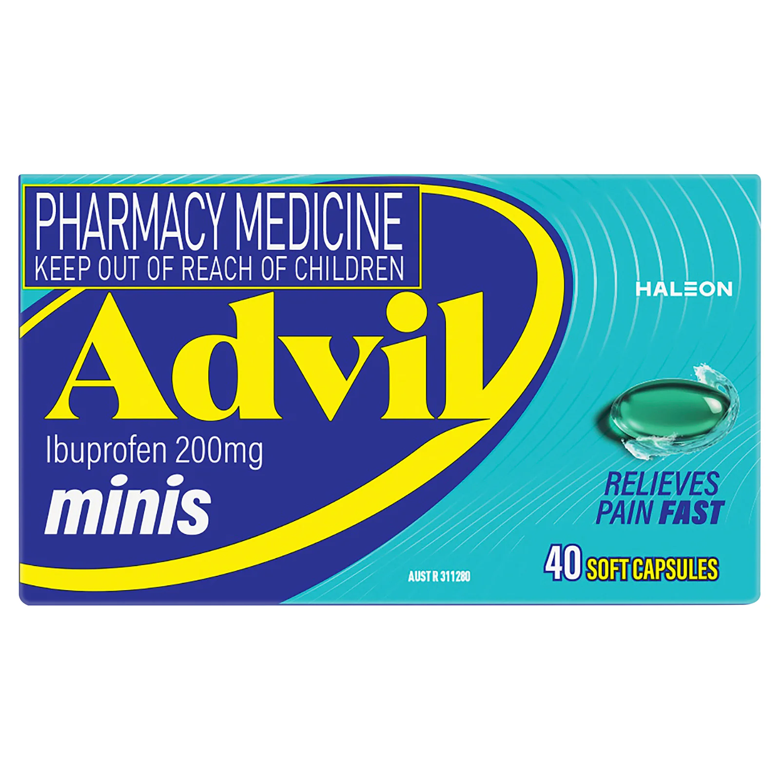 Advil Ibuprofen 200mg Minis 40 liquid capsules