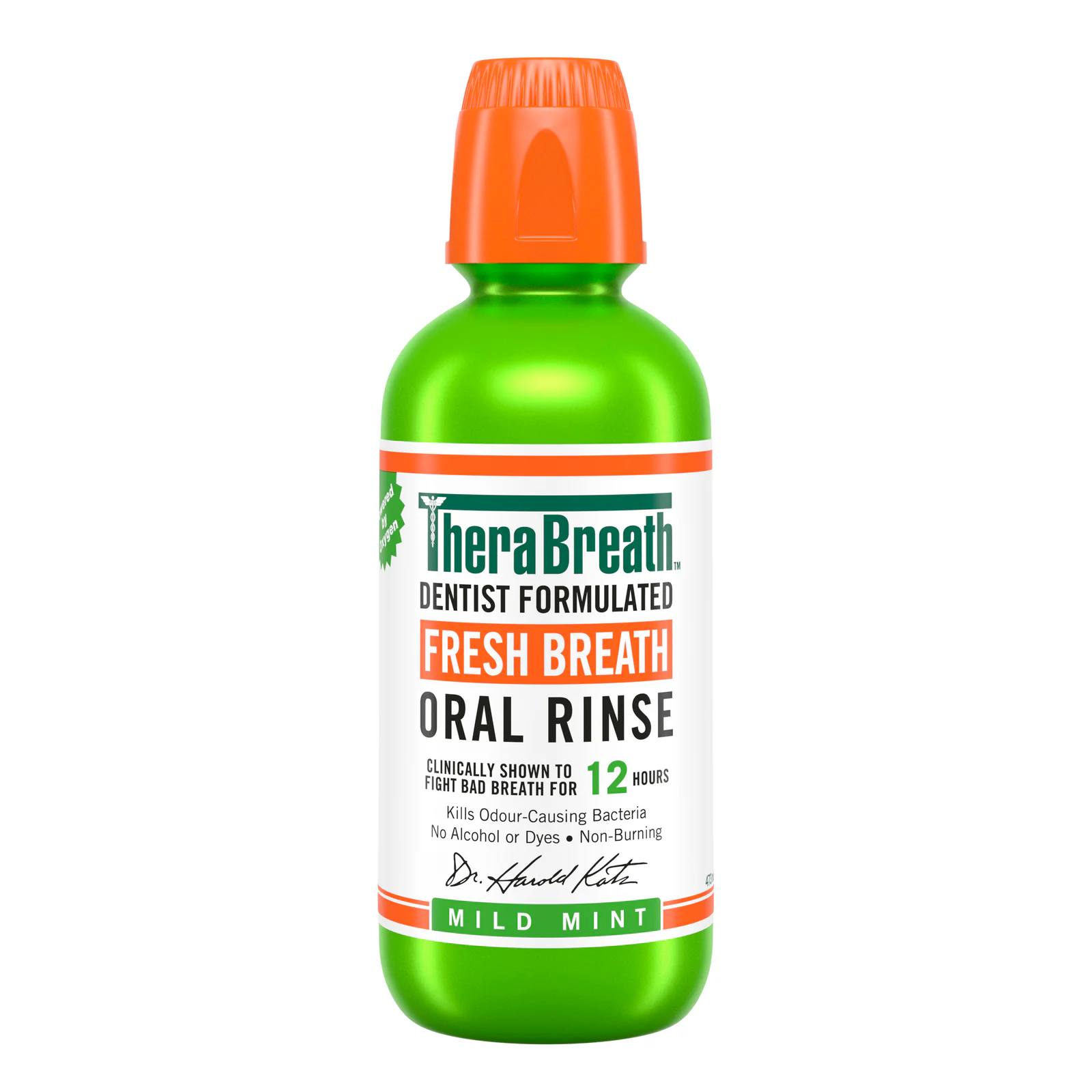 TheraBreath Oral Rinse Mild Mint 473ml