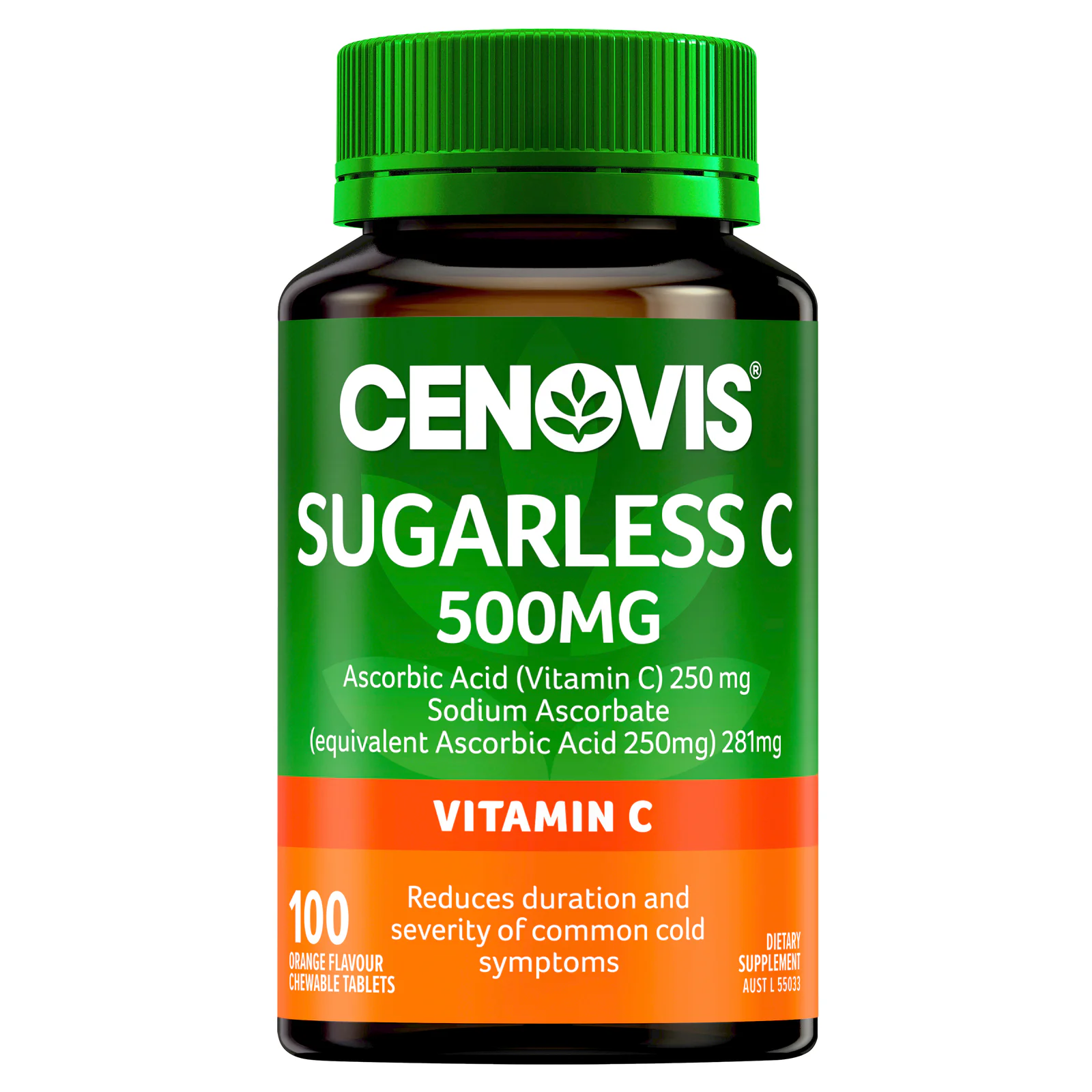 Cenovis Sugarless C 500mg - 100 chewable tablets