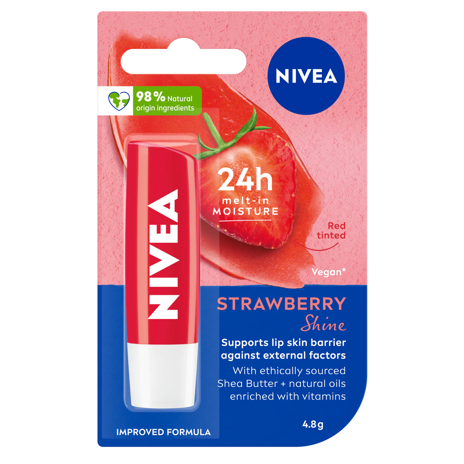 Nivea Lip Care Fruity Shine Strawberry 4.8g