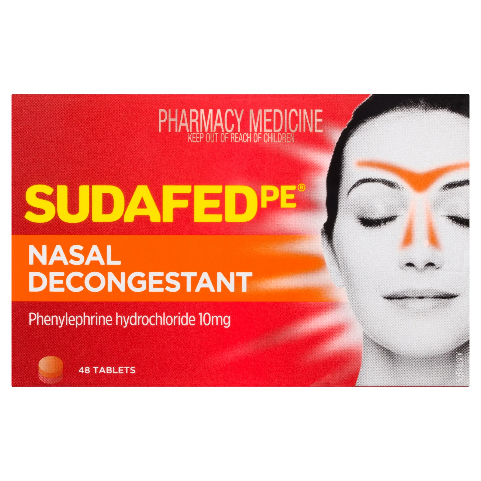 Sudafed PE Nasal Decongestant Non Drowsy 48 tablets