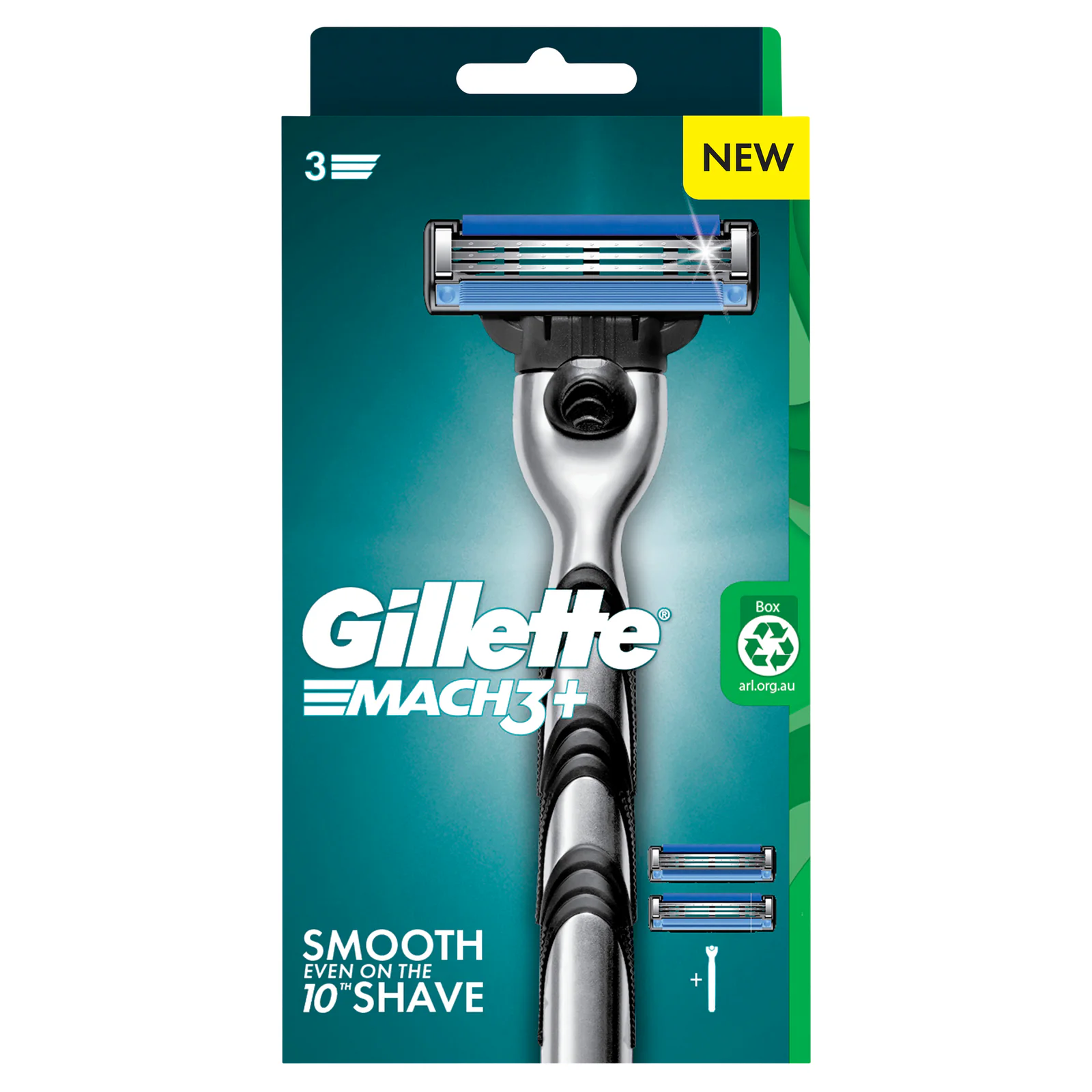 Gillette Mach3+ Razor 2 Up 1 pack