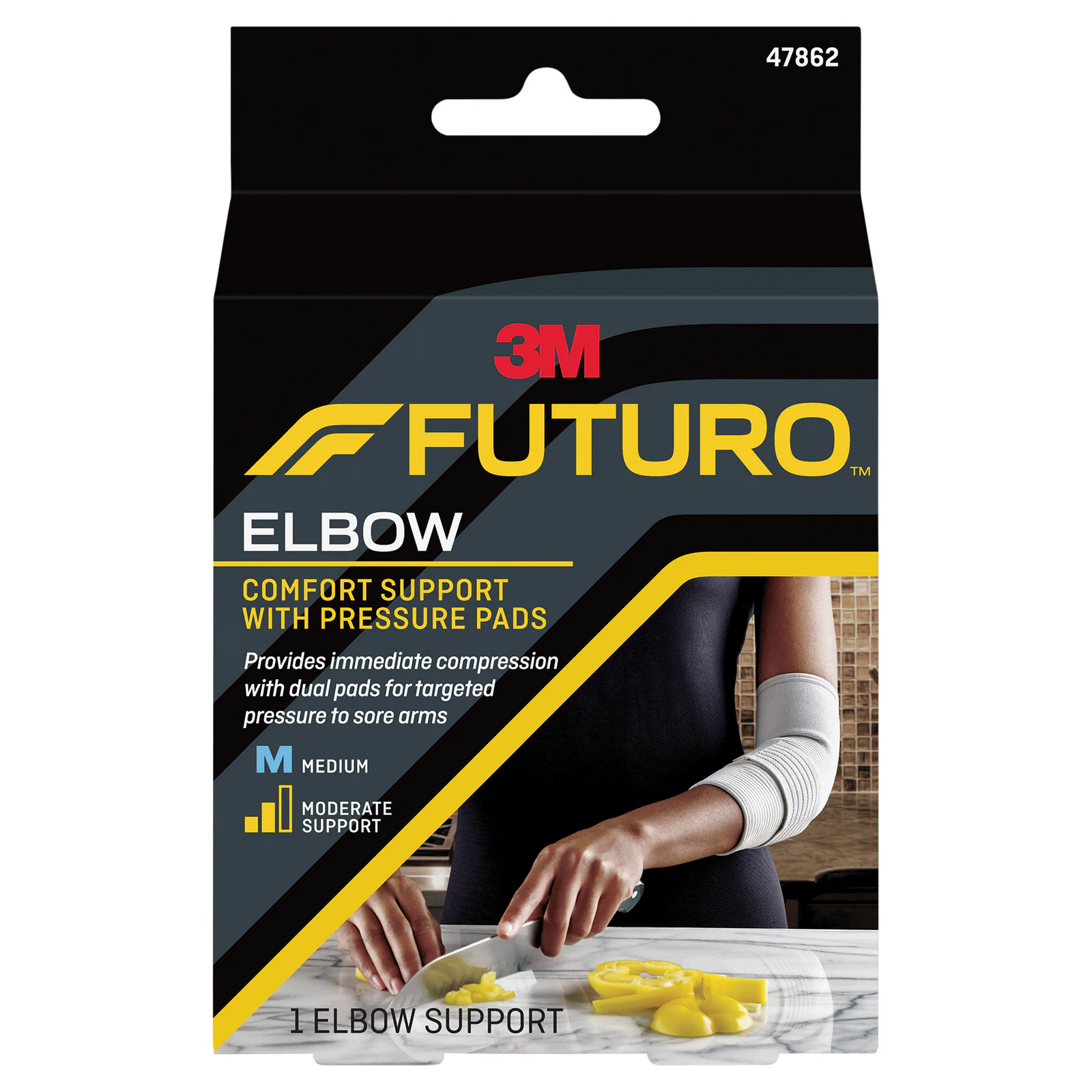 Futuro Comfort Elbow Support With Pressure Pads Medium 1 each