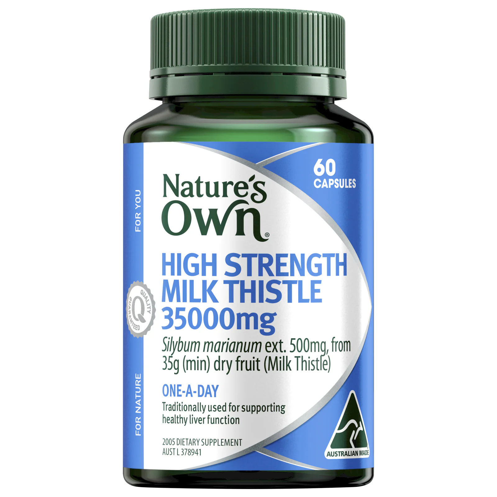 Nature's Own High Strength Milk Thistle 35000mg - 60 capsules