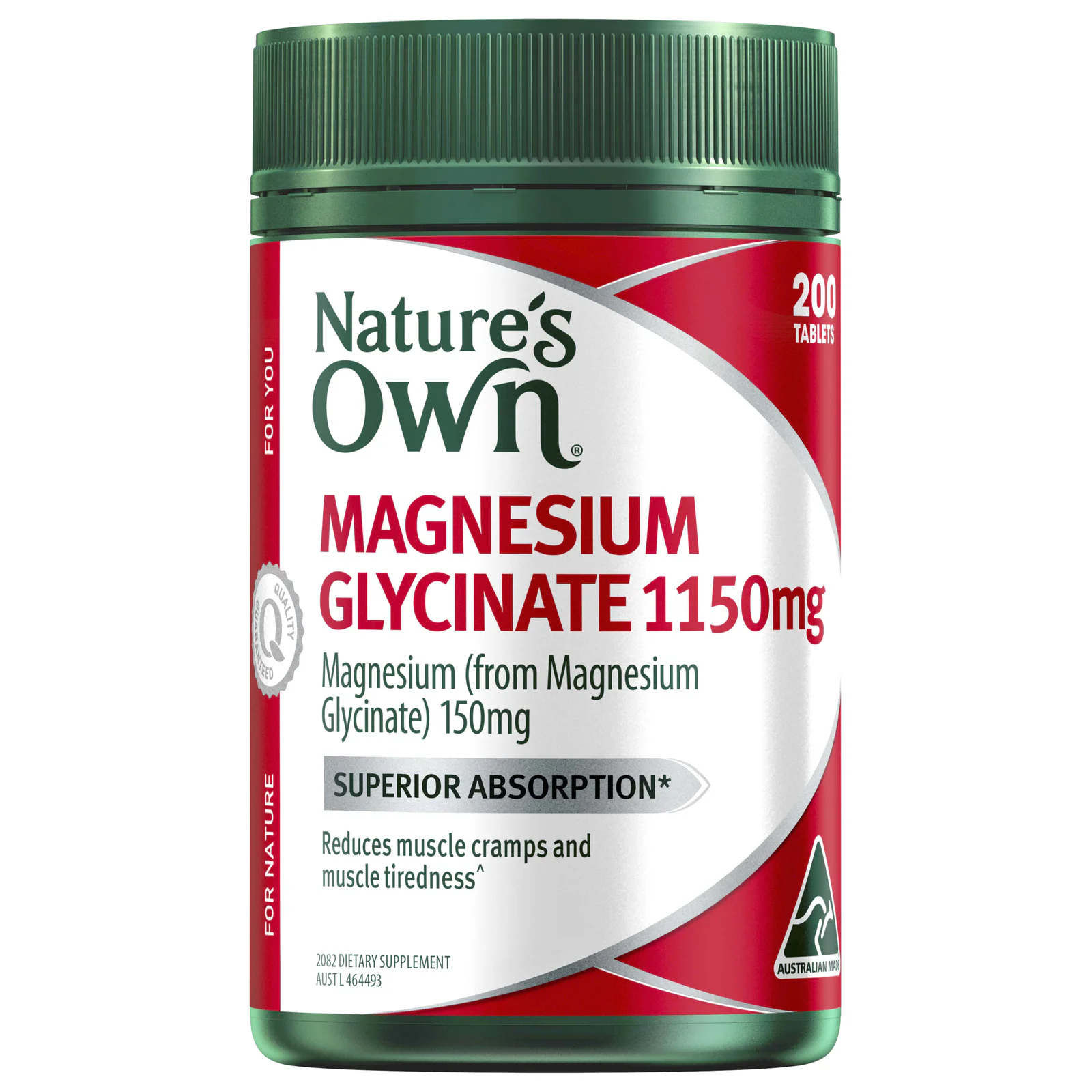 Nature's Own Magnesium Glycinate 1150mg - 200 tablets