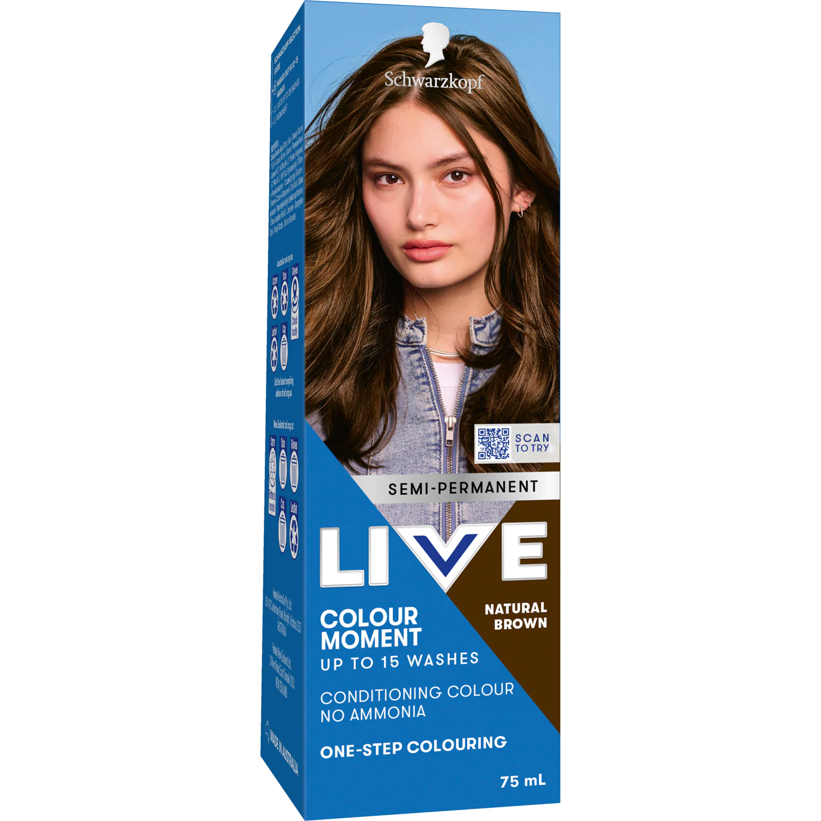 Schwarzkopf Live Colour Natural Brown 75ml