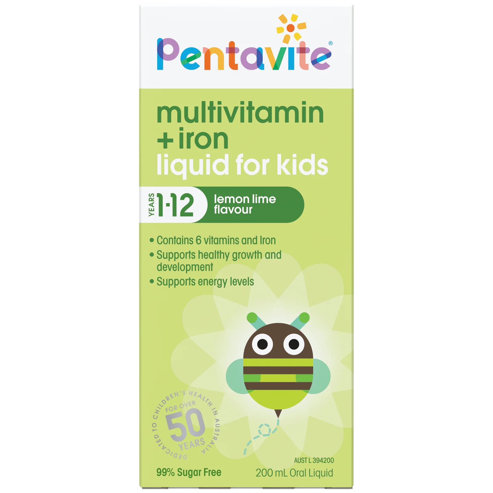 Pentavite Multivitamins +Iron Liquid 200ml