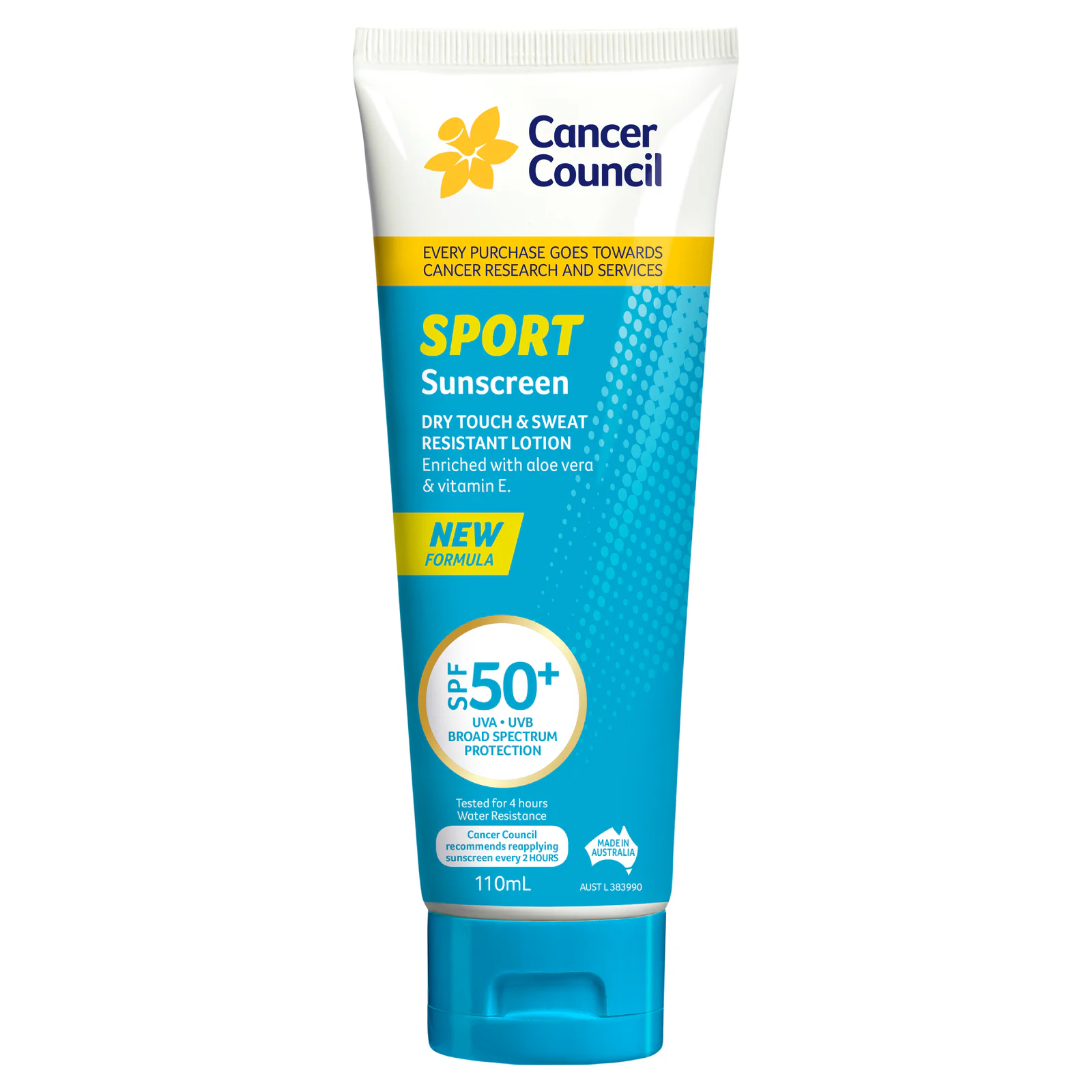 Cancer Council Sport Dry Touch SPF50+ 110ml