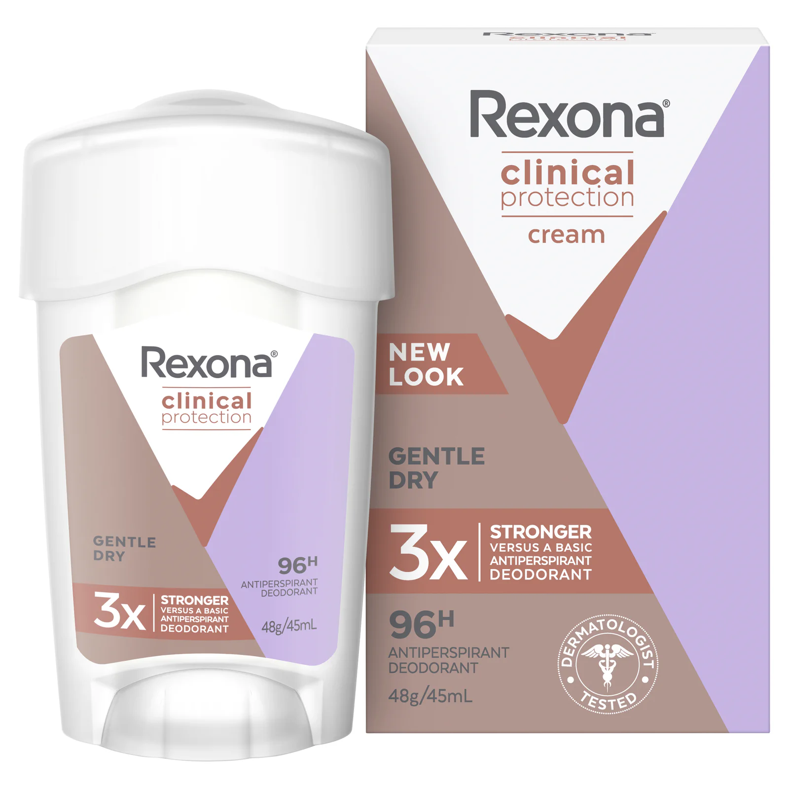 Rexona Women Clinical Protection Antiperspirant Cream Gentle Dry 45mL