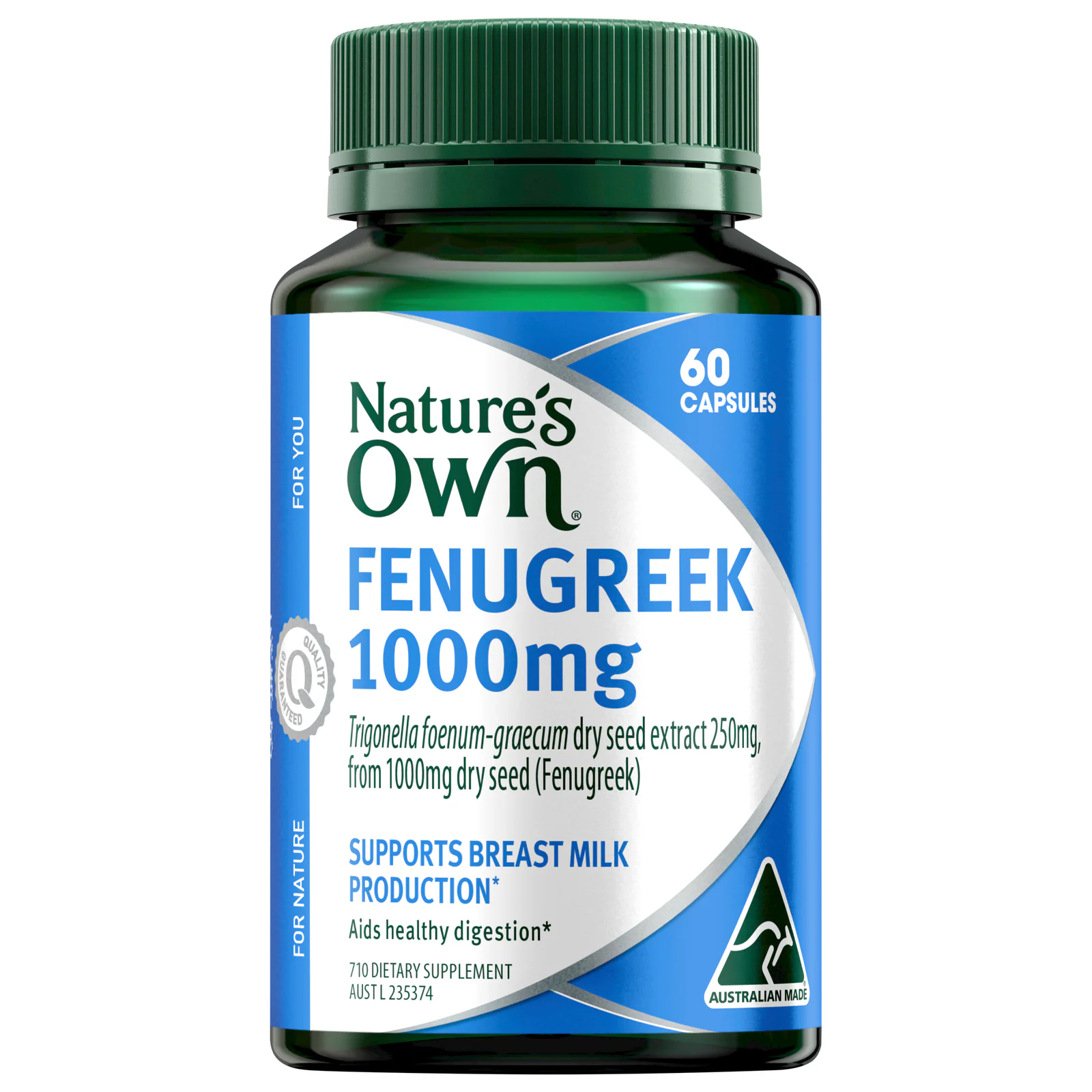 Nature's Own Fenugreek 1000mg - 60 capsules