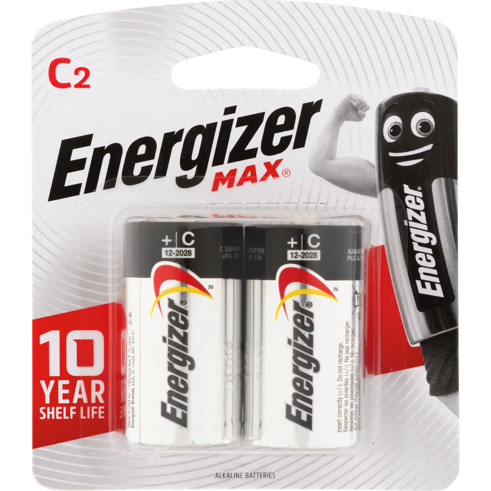 Energizer Battery Max E93 BP2T C - 2 pack