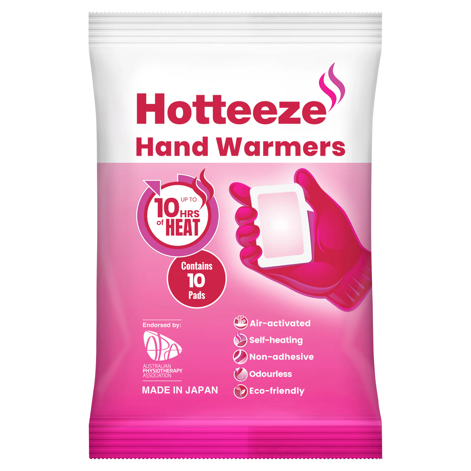 Hotteeze Hand Warmers 10 Pack