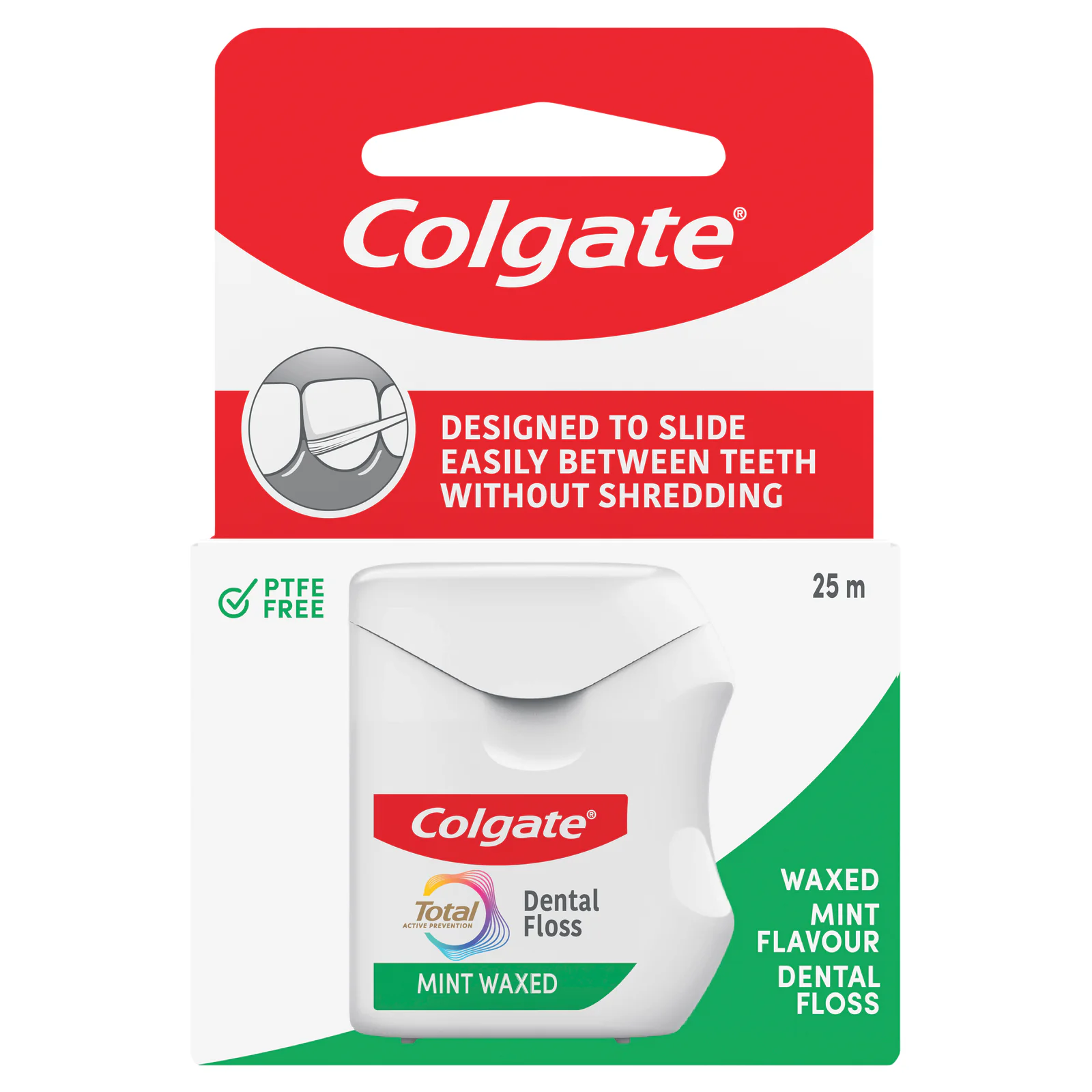 Colgate Total Mint Waxed Dental Floss 25m