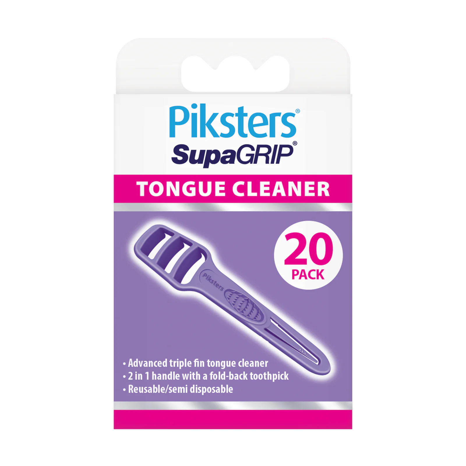 Piksters Supagrip Tongue Cleaner 20 pack