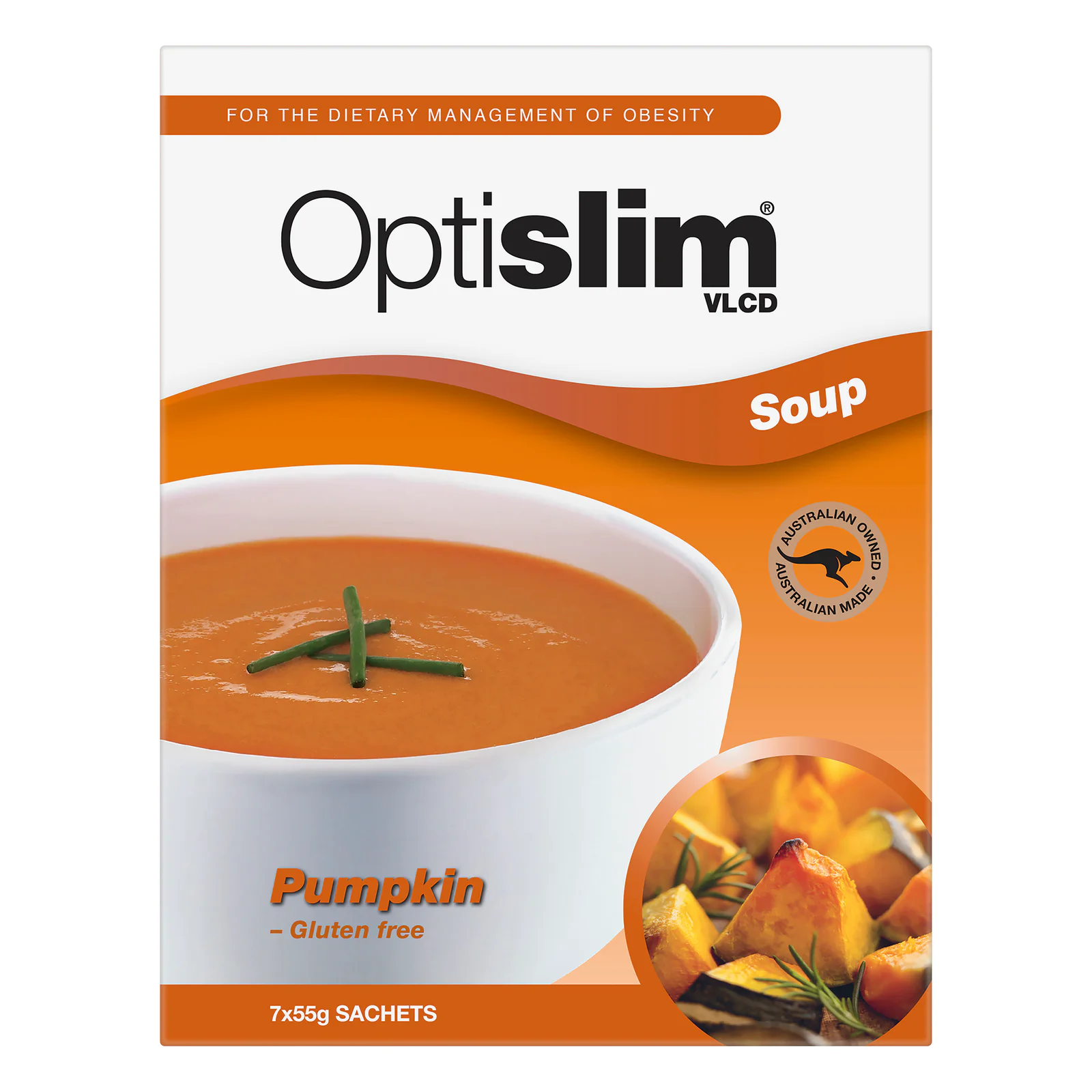 Optislim VLCD Creamy Pumpkin Soup 7 x 55g