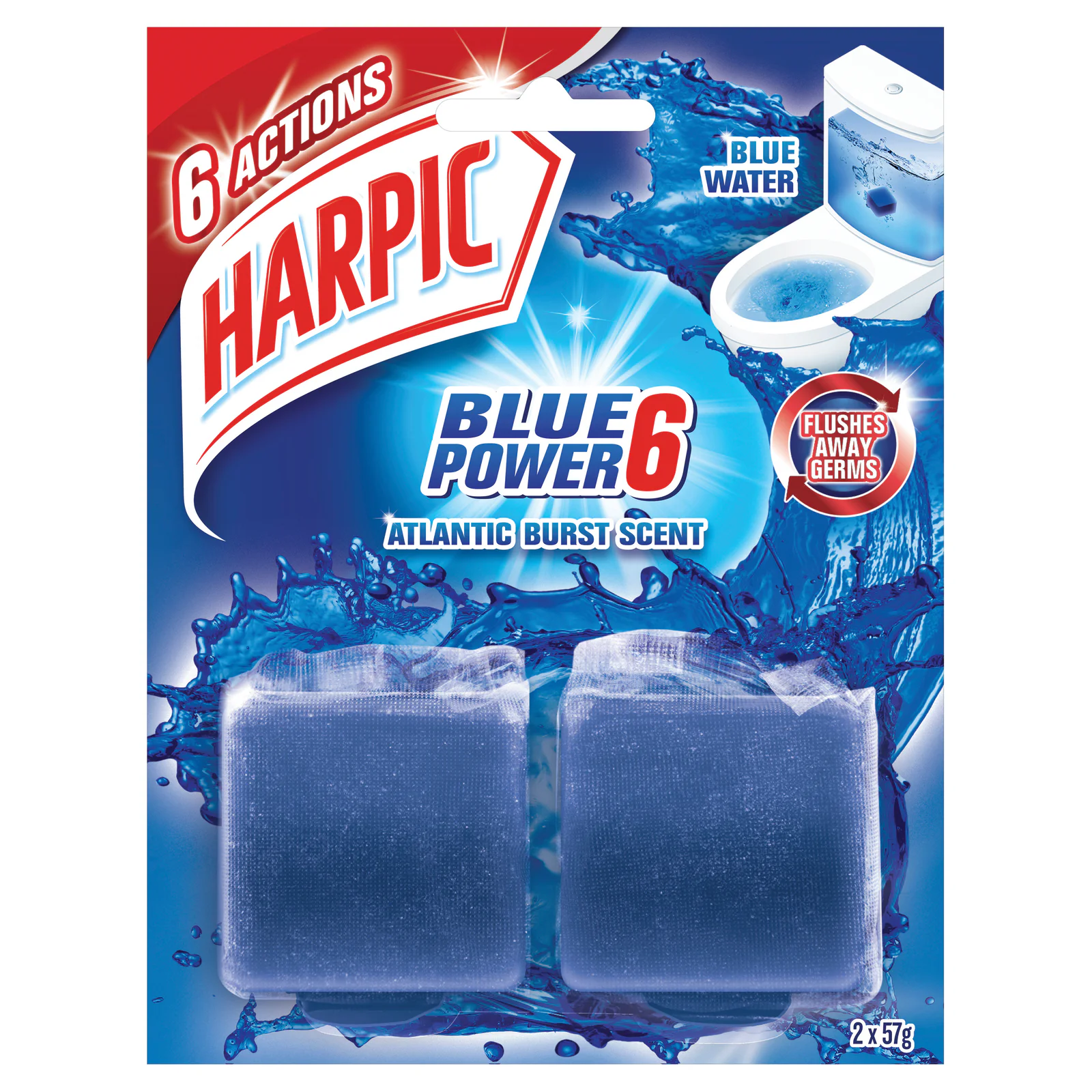 Harpic Toilet Block Cistern Bl 2Pk