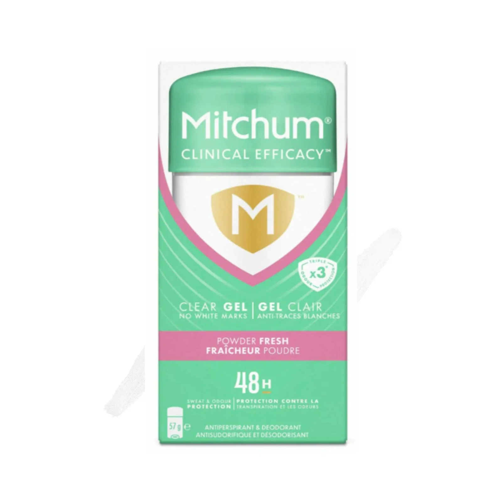 Mitchum Clinc Wmn Gel Pwdr Frsh 57g
