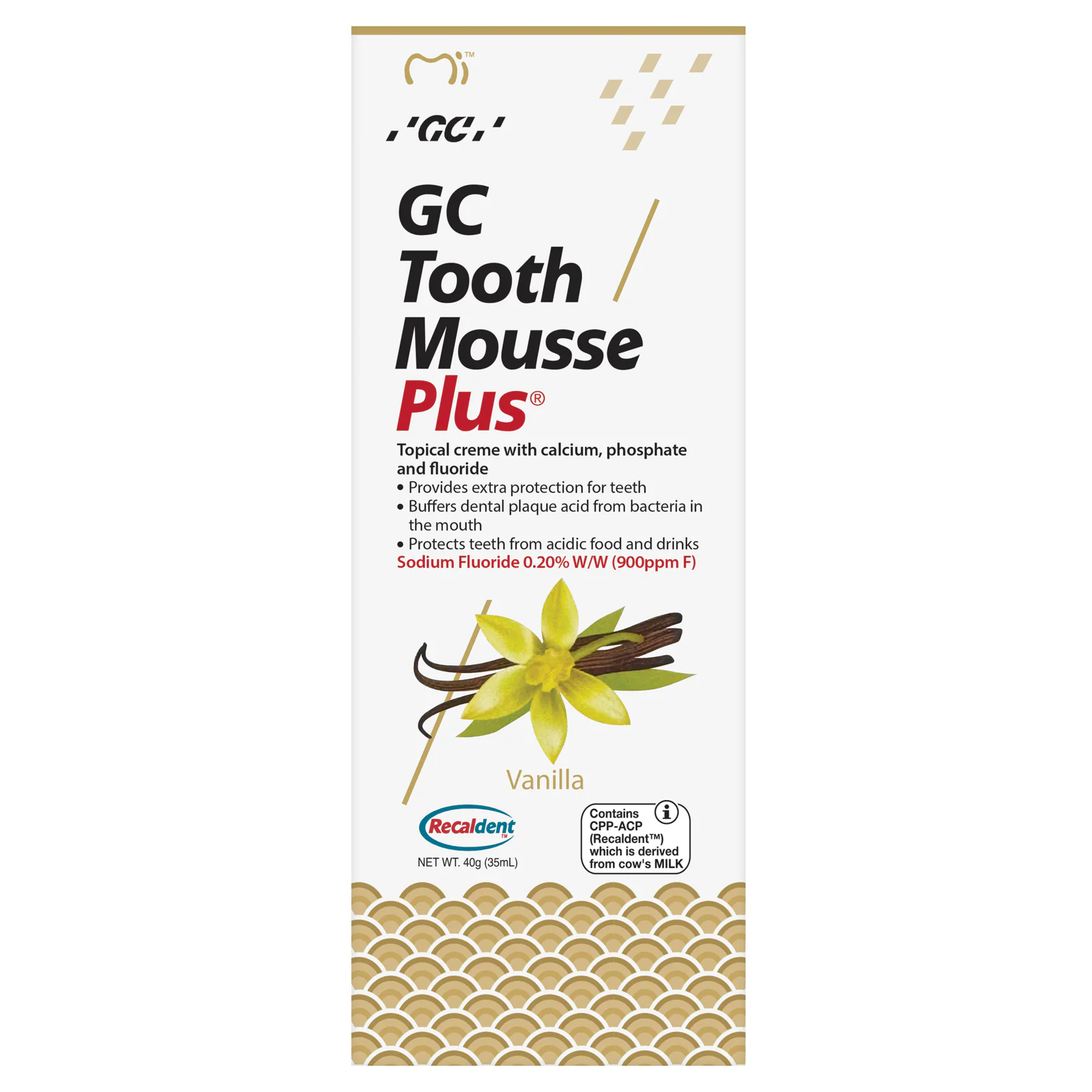 GC Tooth Mousse Plus Vanilla 40g