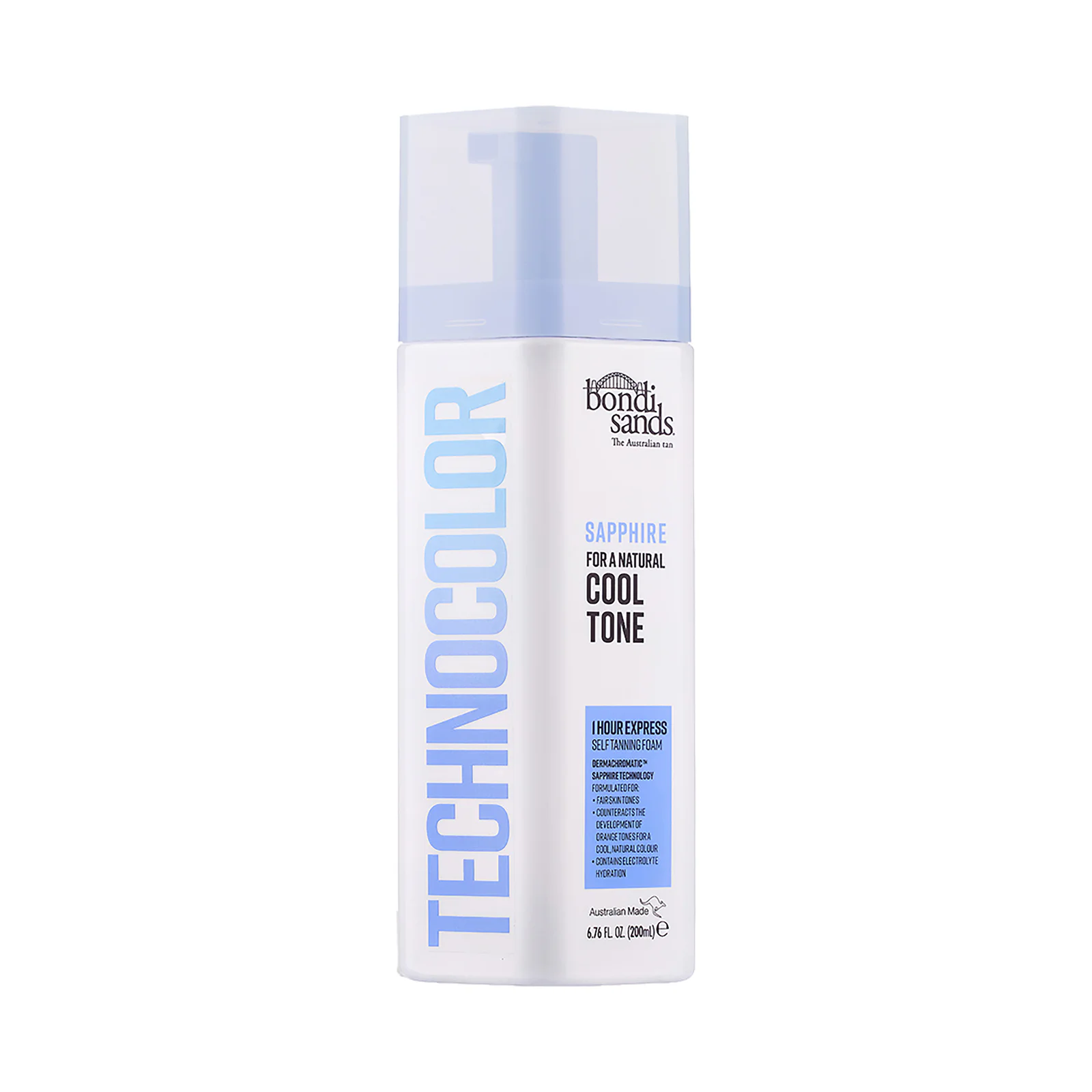Bondi Sands Technocolor 1 Hour Express Self Tanning Foam Sapphire 200ml