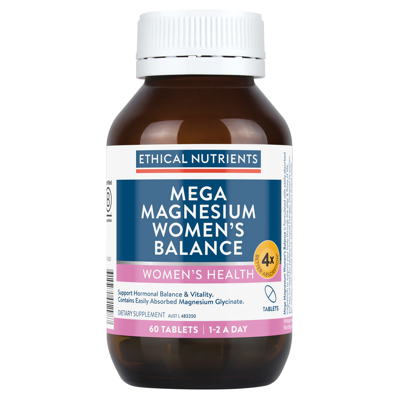 Ethical Nutrients Mega Magnesium Women’s Balance 60 tablets