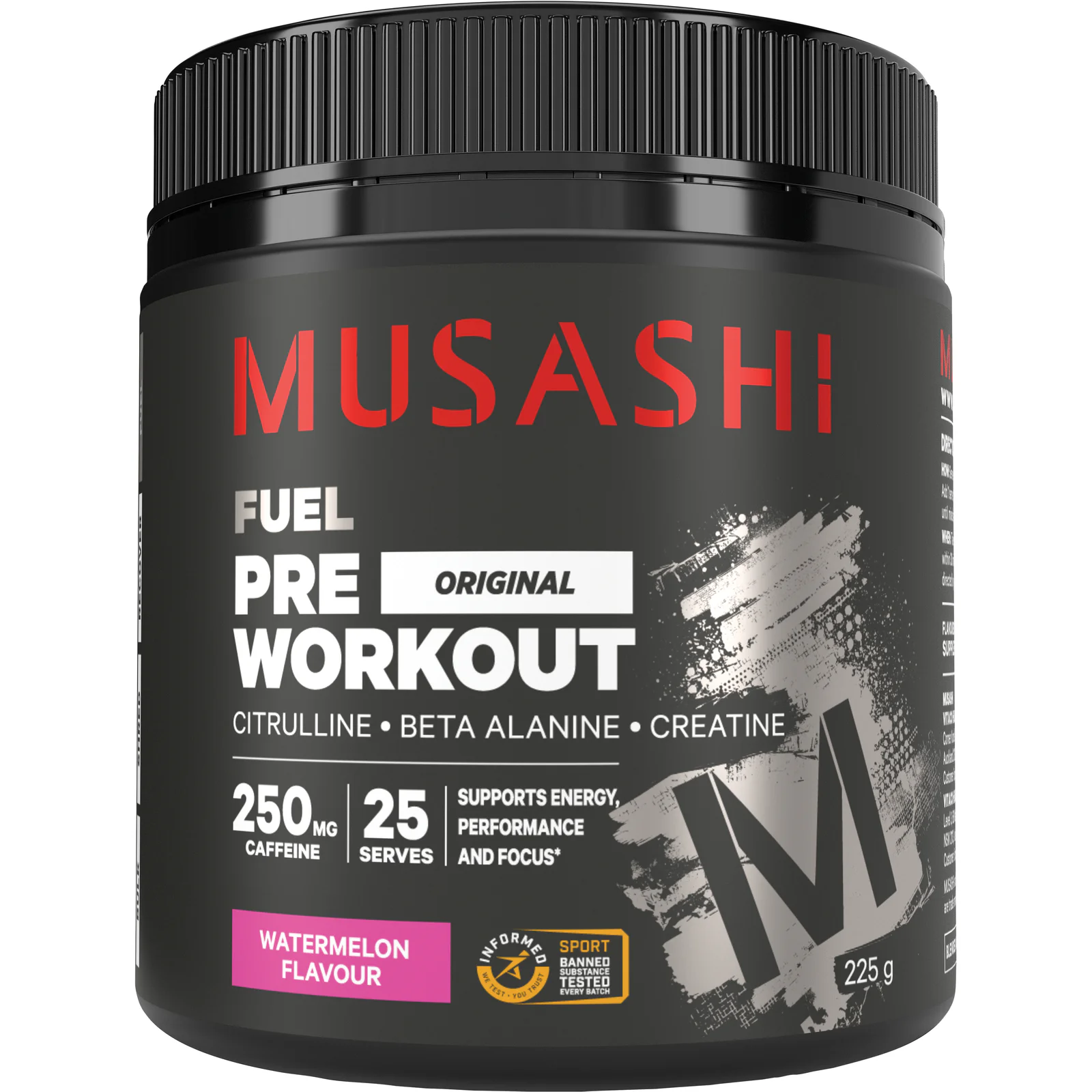 Musashi Pre-Workout Watermelon Powder 225g
