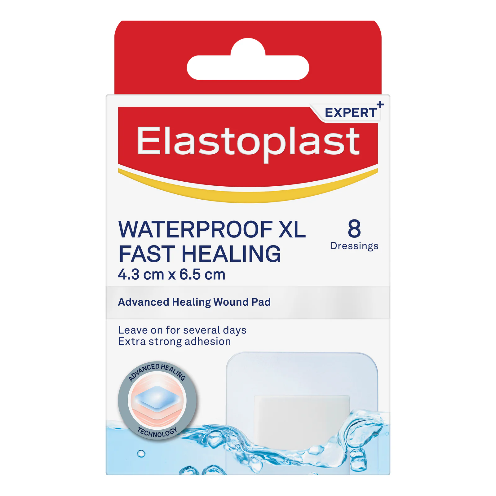 Elastoplast Waterproof Fastheal Dress XL 8 pack