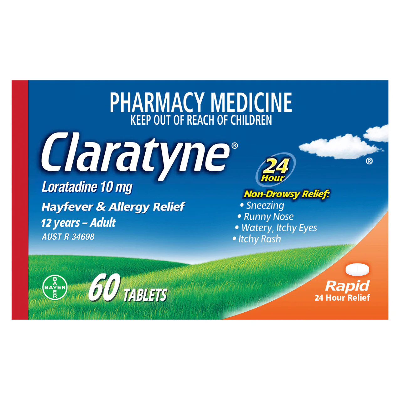 Claratyne 10mg - 60 tablets