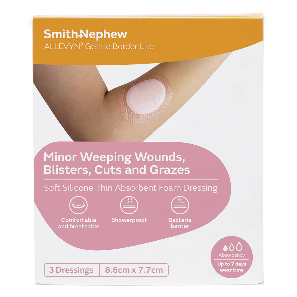 Allevyn Gentle Border Lite Oval 3 pack
