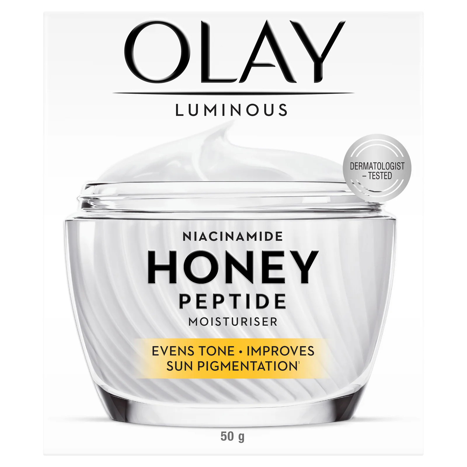 Olay Luminous Niacinamide + Honey Peptide Moisturiser 50g