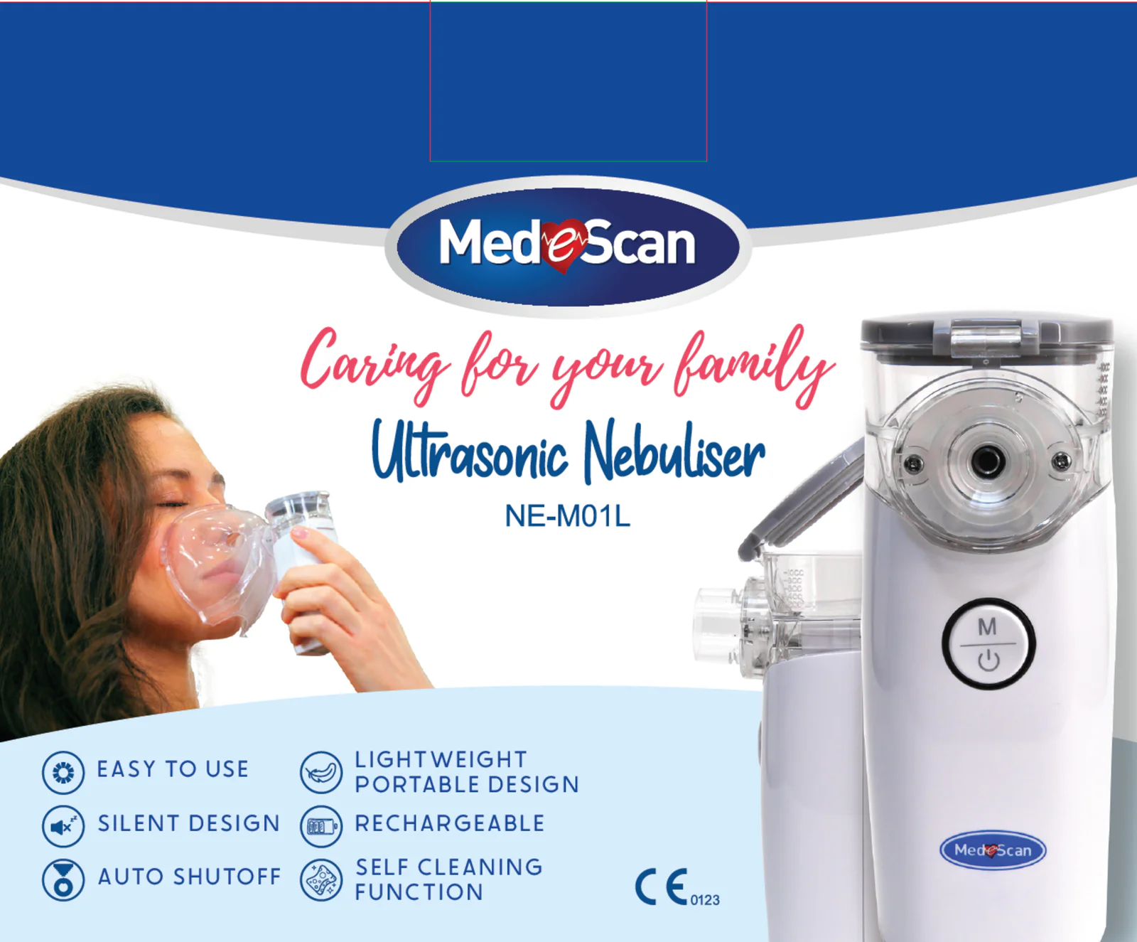 Medescan Ultrasonic Portable Nebuliser 396g