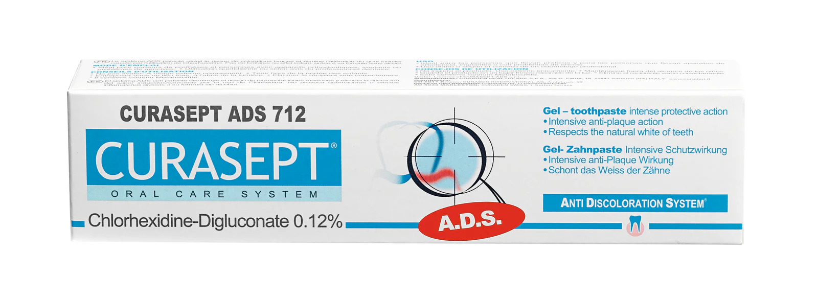 Curasept Toothpaste 0.12% Chlorhexidine With ADS 75ml
