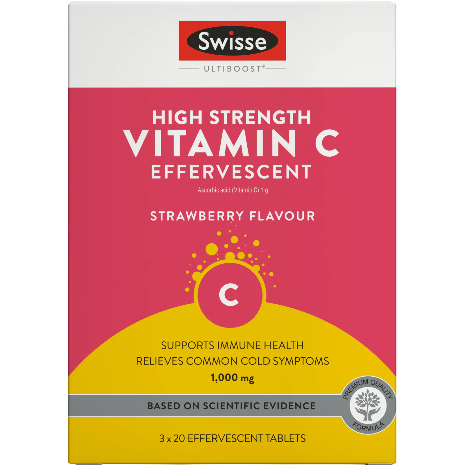 Swisse Ultiboost High Strength Vitamin C Effervescent 60 tablets