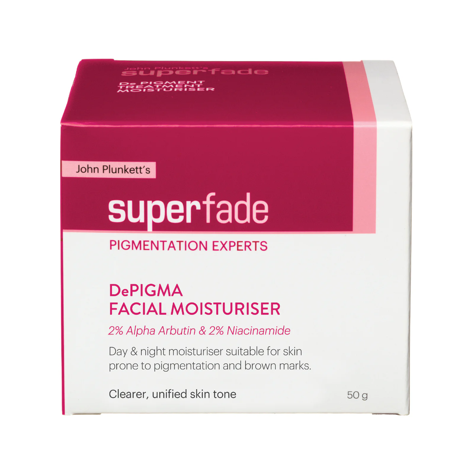 John Plunkett's SuperFade DePIGMA Moisturiser 50g